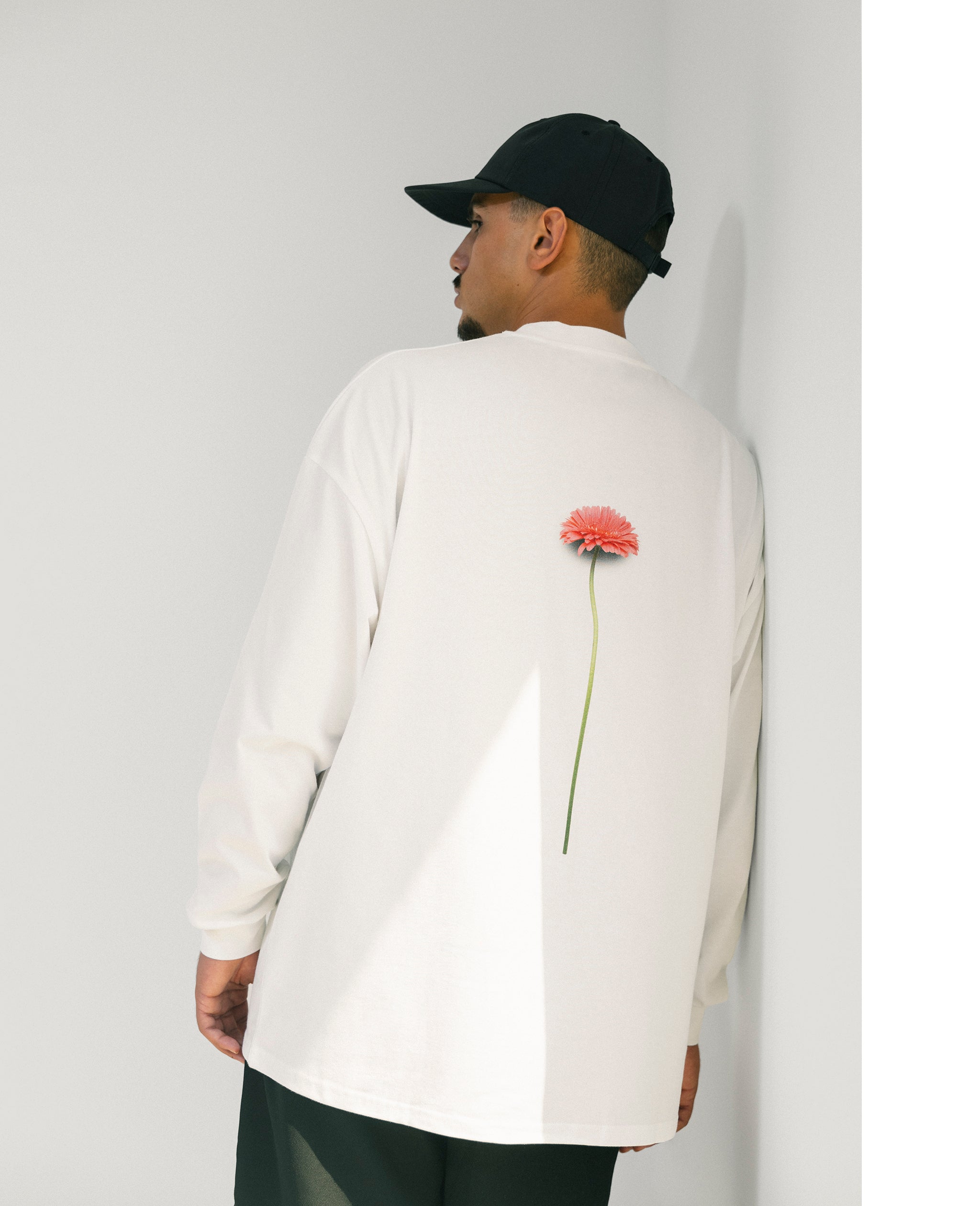 Flamingos Life Apparel t-shirt manches longues flower blanc