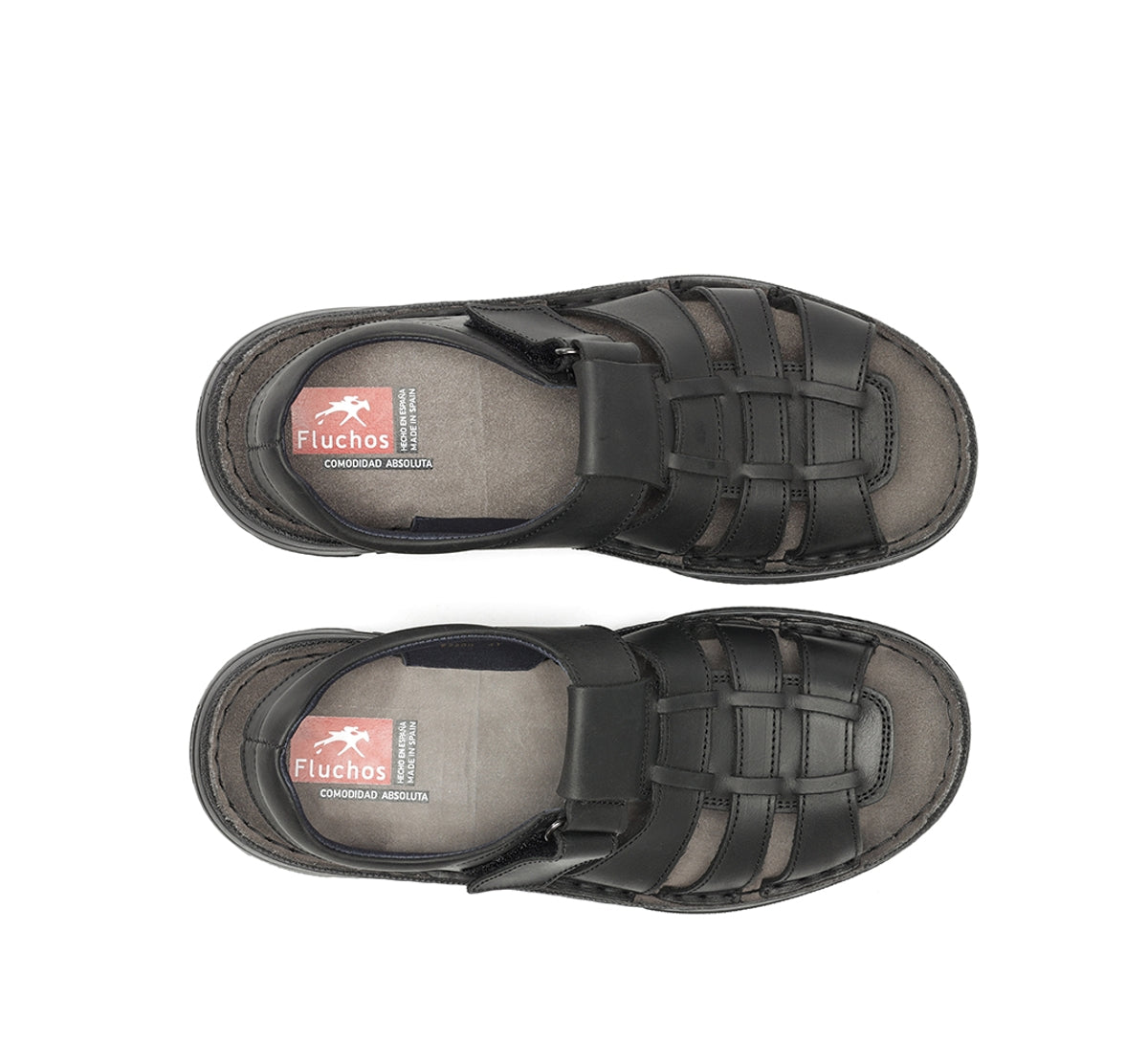 Fluchos Azores F2200 sandales homme noir velcro