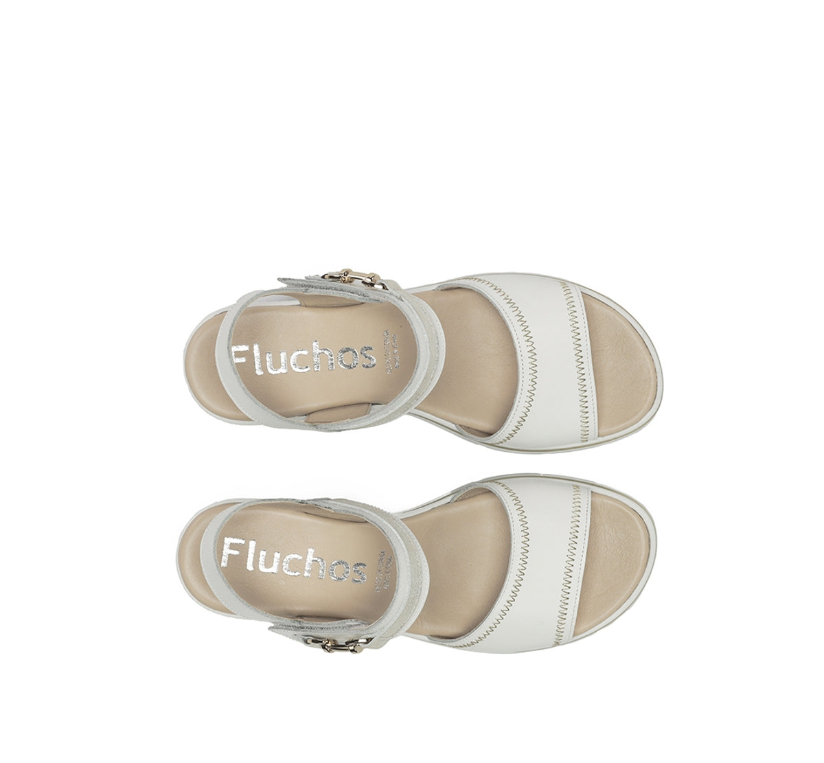 Fluchos Fire F2427 sandale femme blanche cuir