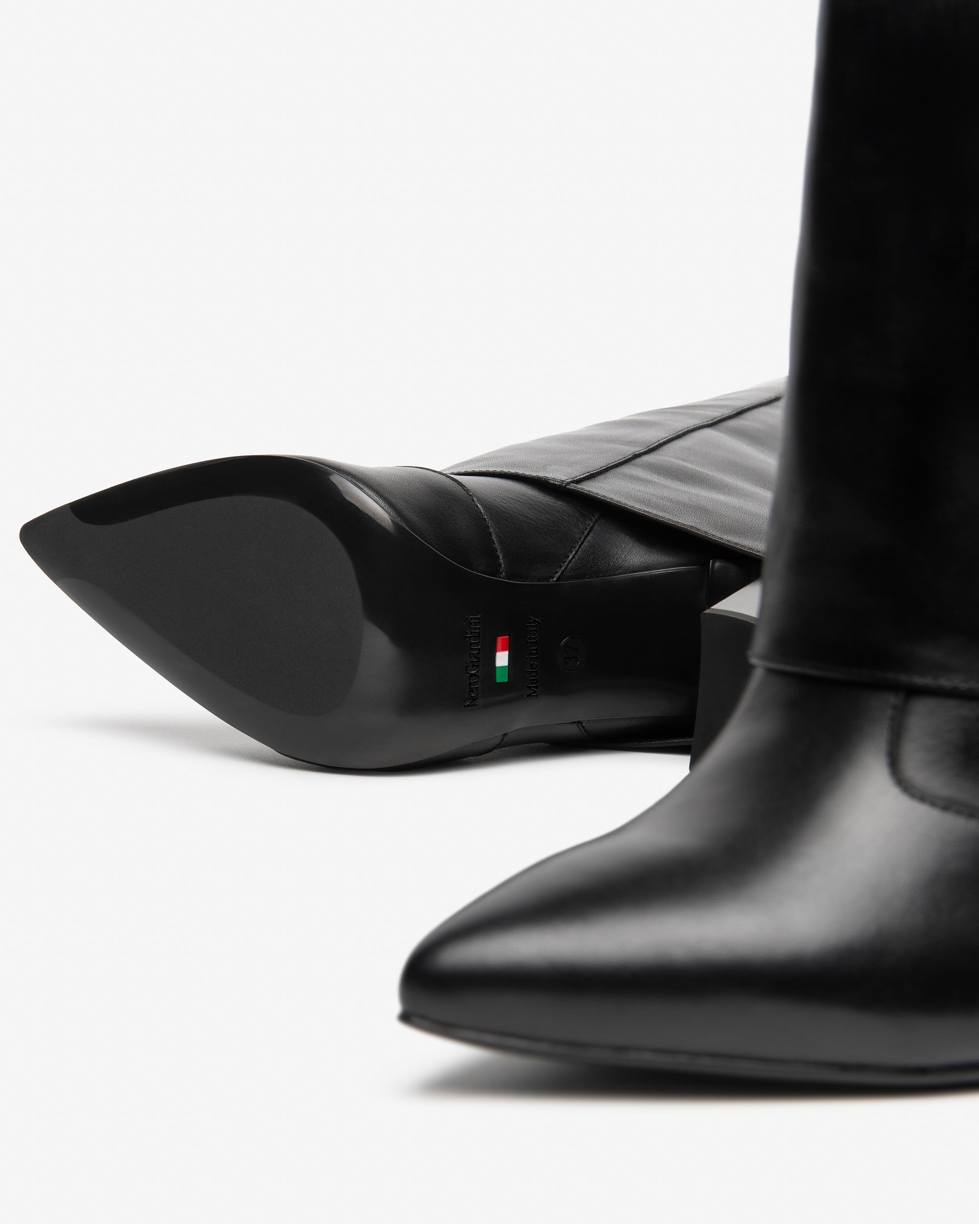 Nero Giardini Boots bottes cuir hautes talon 95 mm