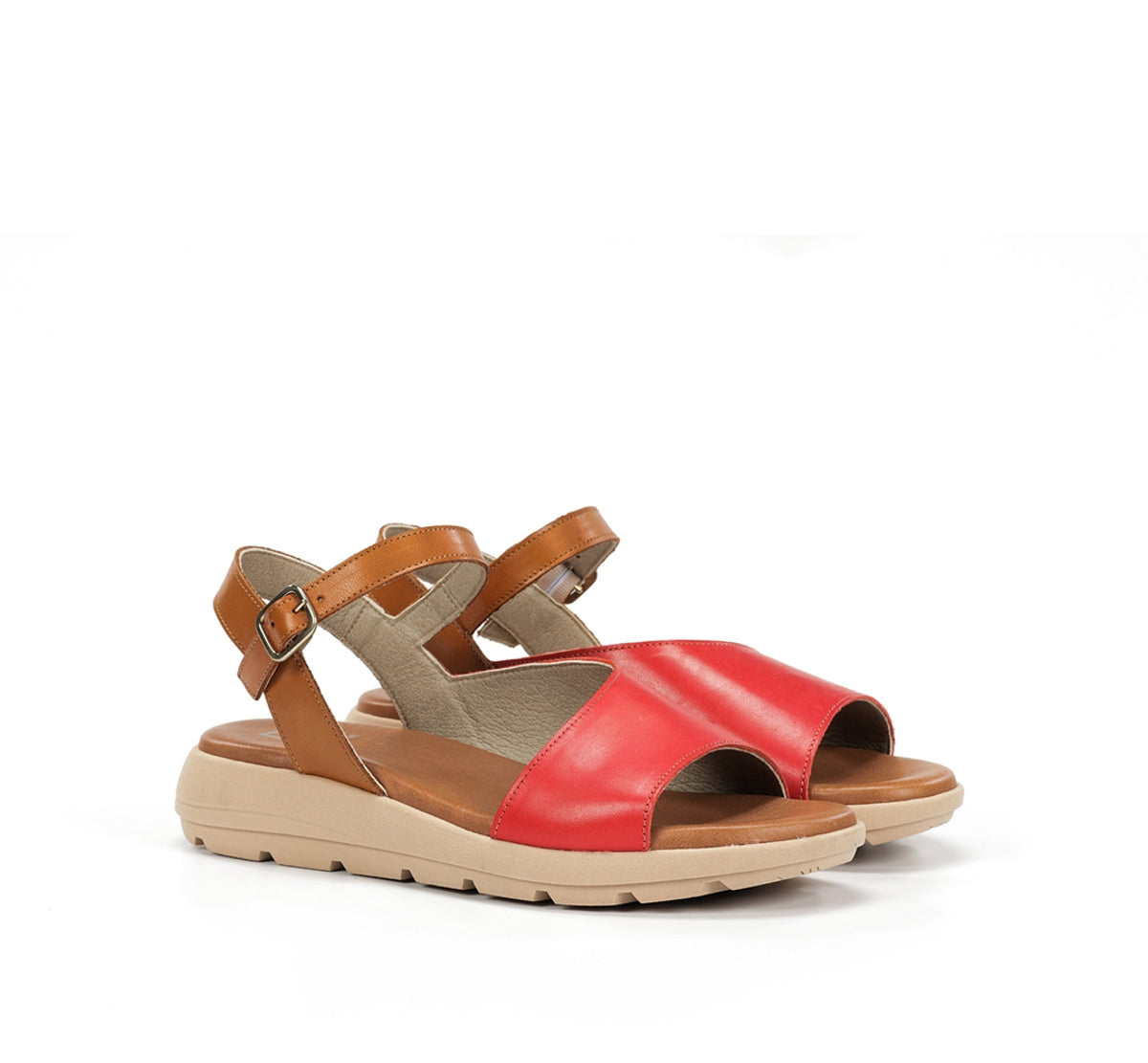 Dorking Gandia D9463 sandales femme rouge léger