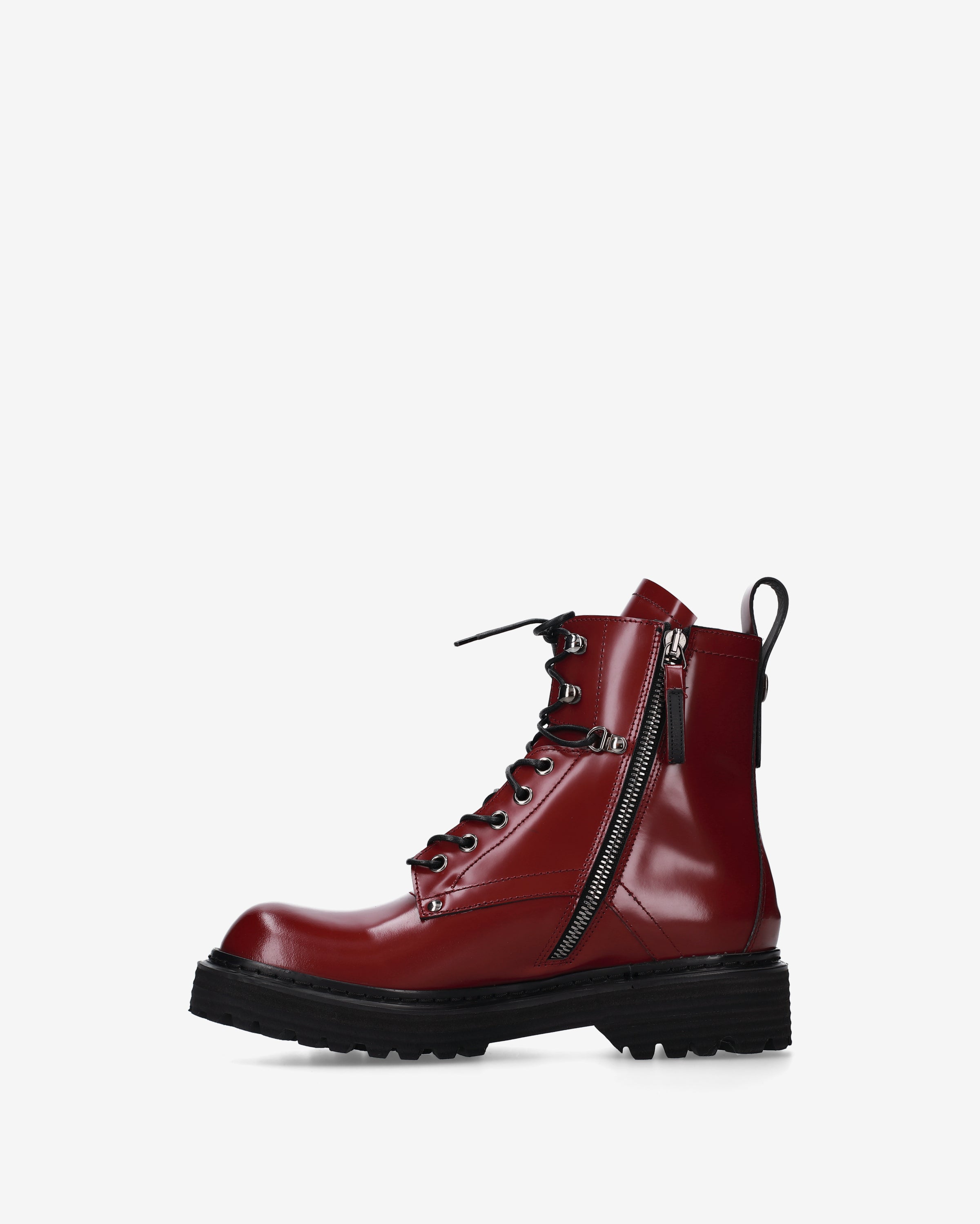 Premiata Anfibio bottines cuir rouge plateforme pointure 35-41,5