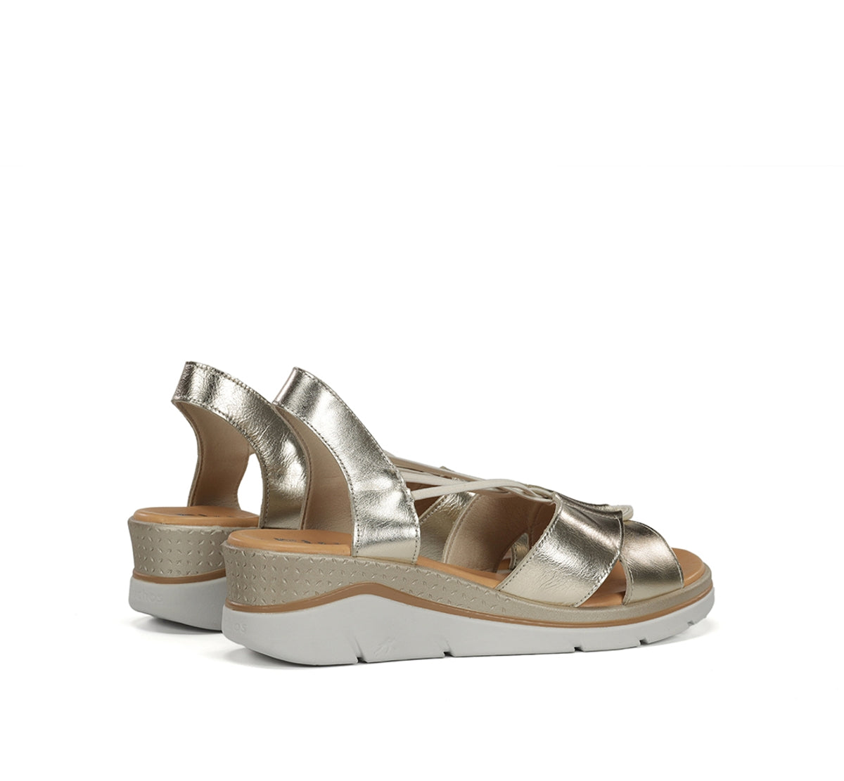 Fluchos Fire F2429 sandales femme doré compensées