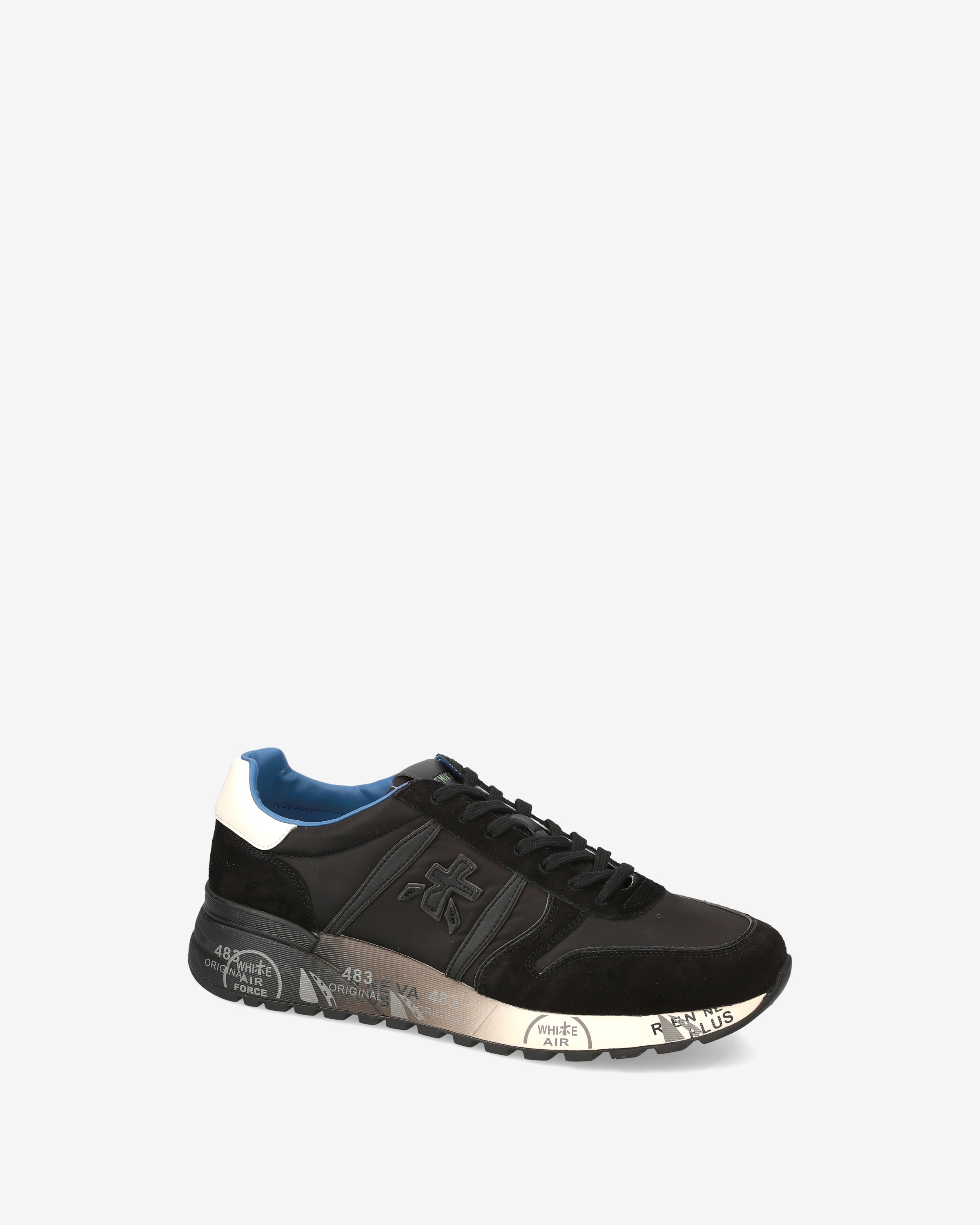 Premiata Lander 7079 sneakers homme noir daim