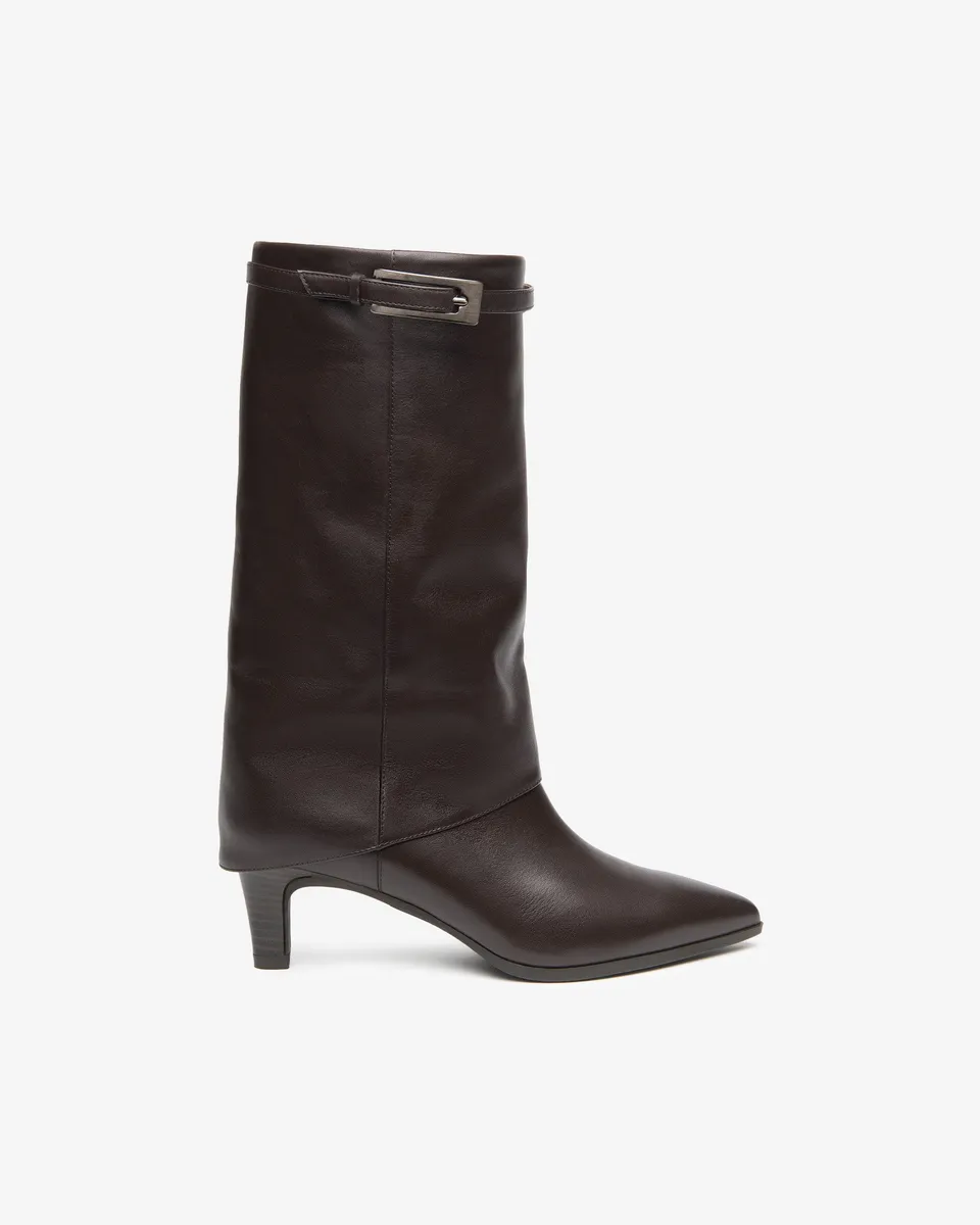 Nero Giardini Boots bottes femme cuir talon 5 cm pointure 38