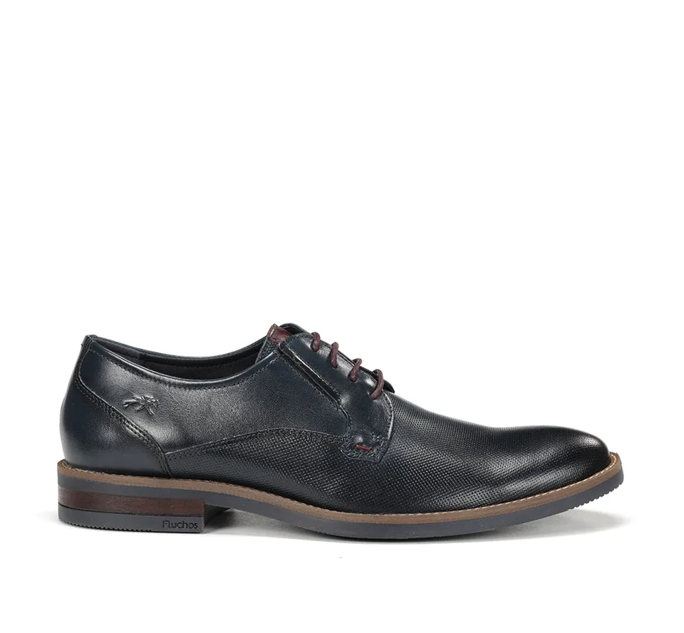 Fluchos Zapatos Theo F1631 derbies bleu homme cuir