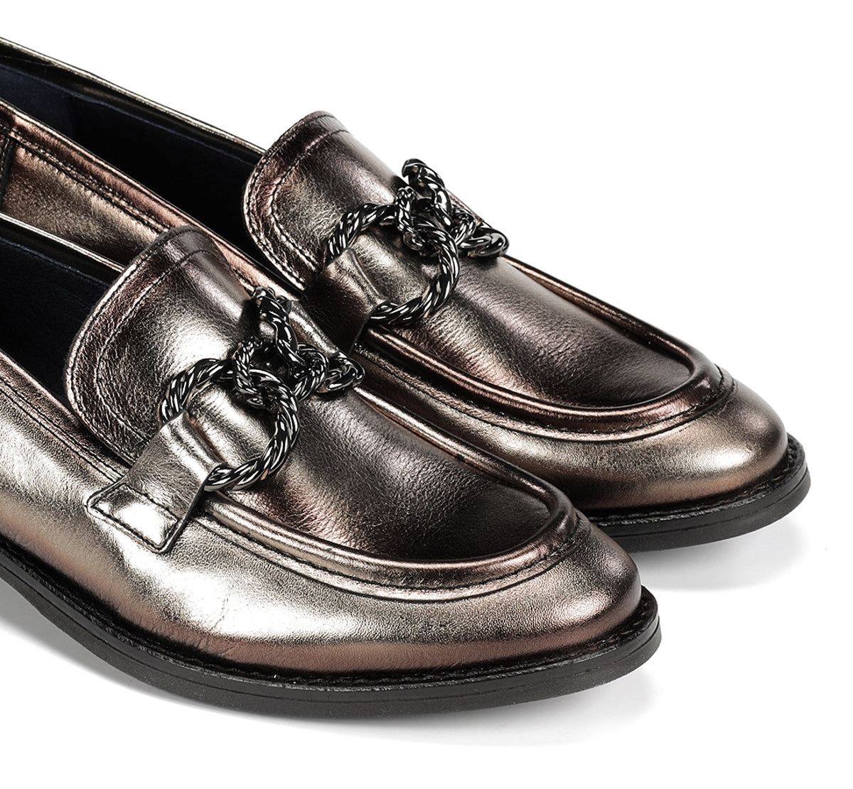 Dorking Harvard D9117 mocassins argent femme