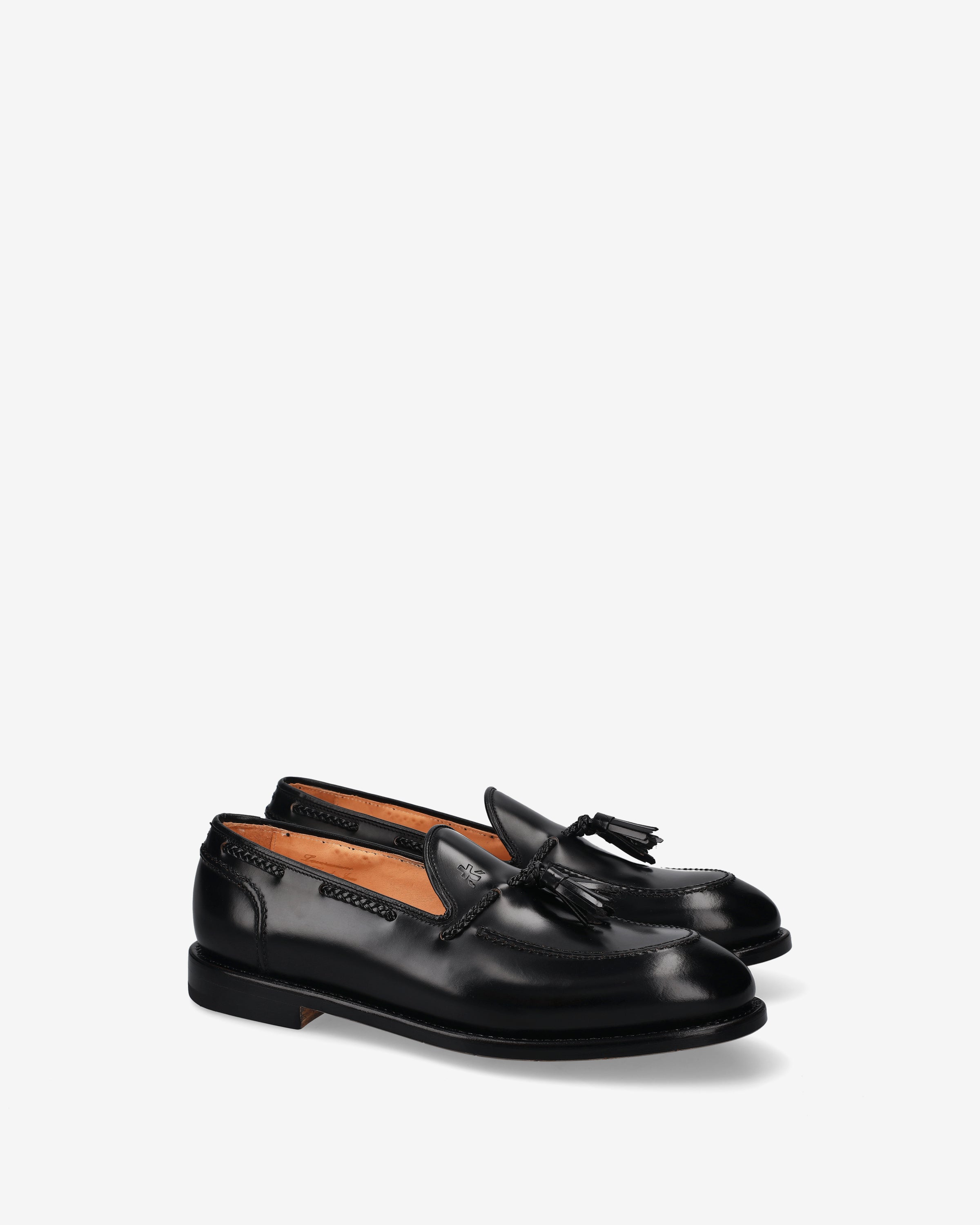 Premiata Sneakers mocassins cuir homme noir à glands