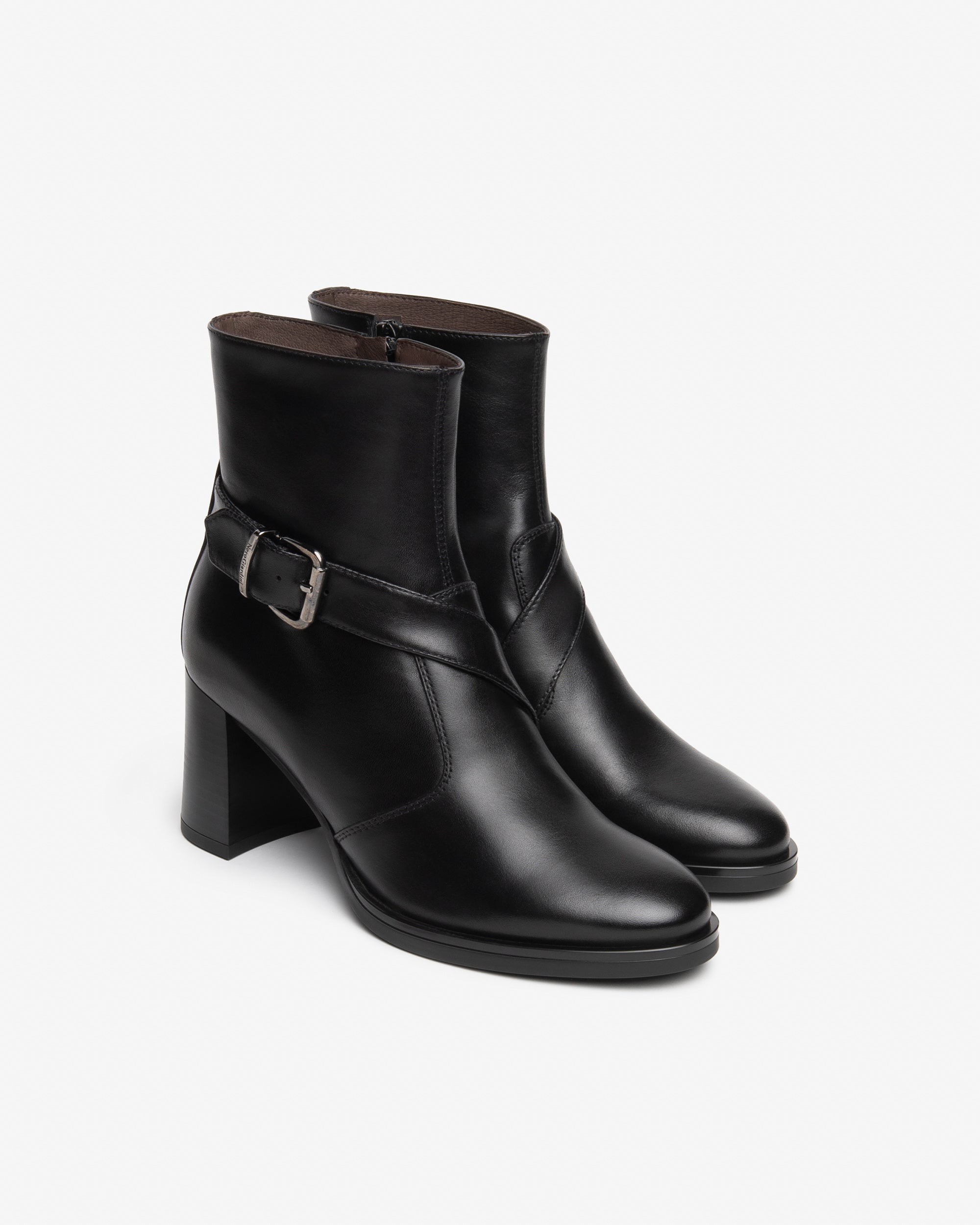 Nero Giardini Ankle Booties bottines cuir femme 38 talon