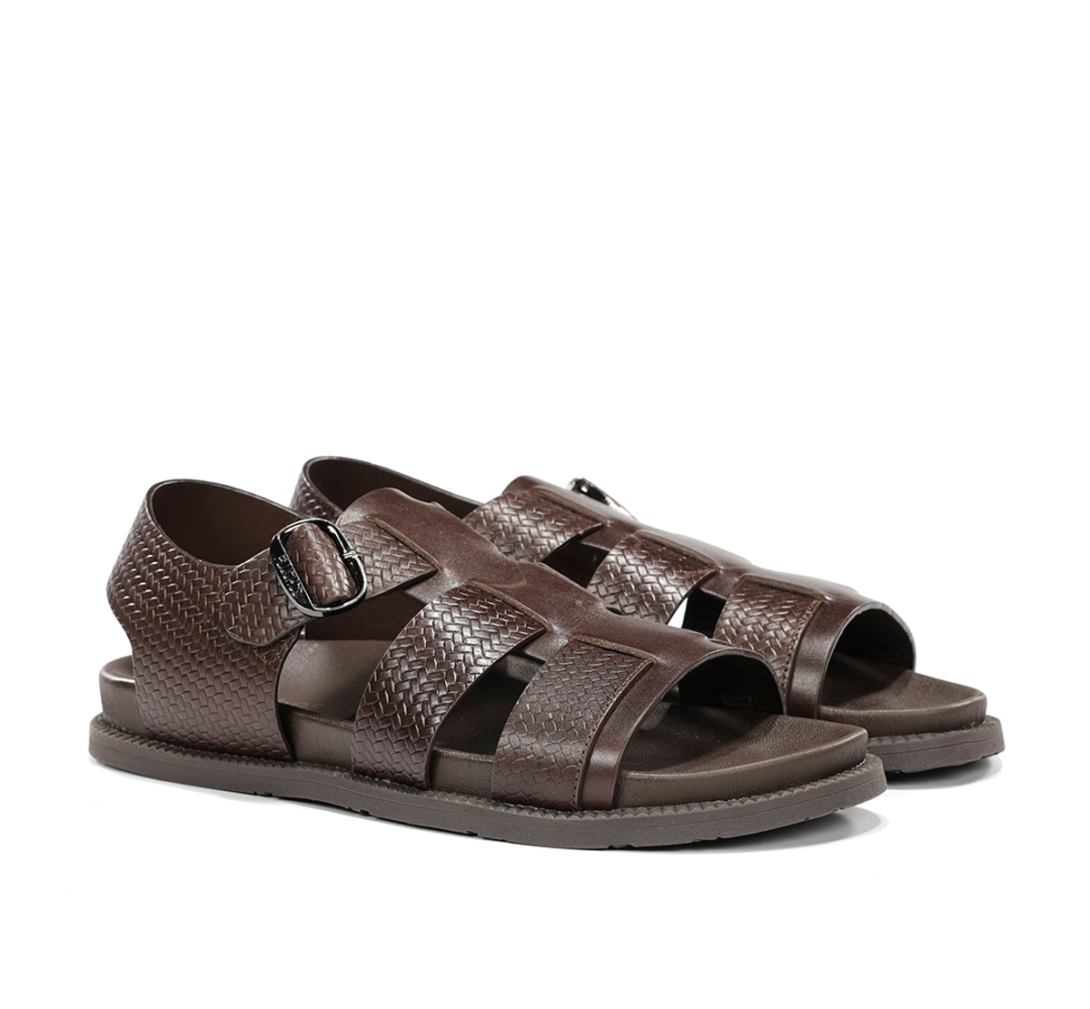 Fluchos Bari F2449 sandale homme marron cuir anatomique