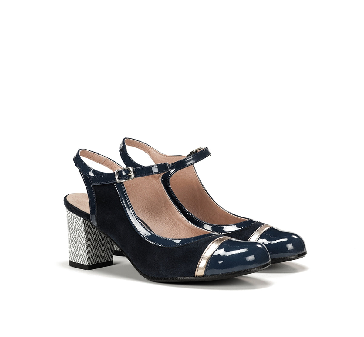 Dorking by Fluchos Rodin D9093 escarpins bleu talon
