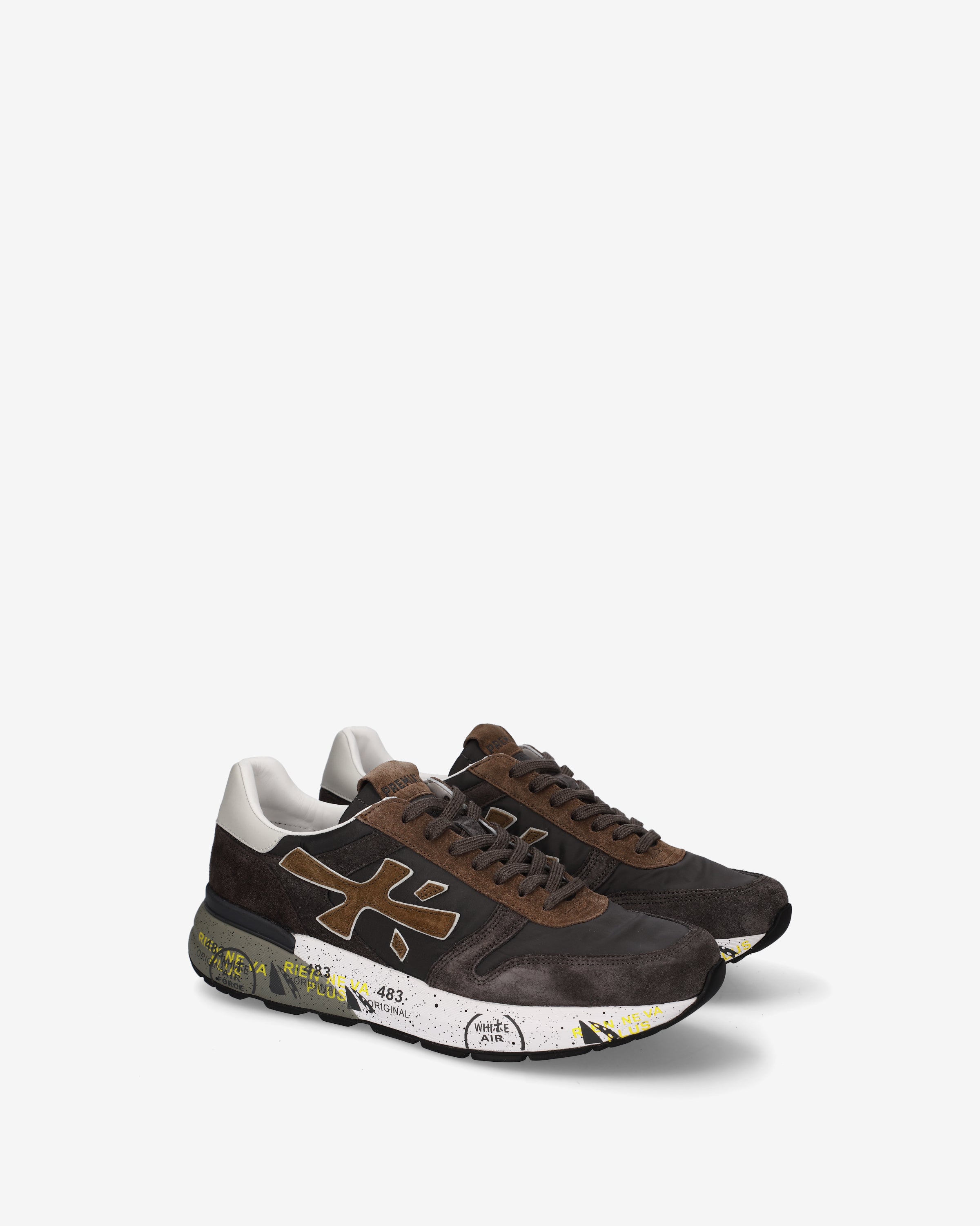 Premiata Mick 8432 sneakers homme marron dain