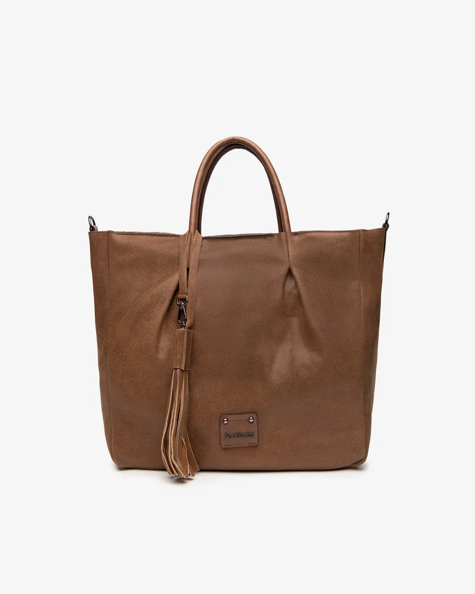 Nero Giardini Shopping cabas cuir femme pompon