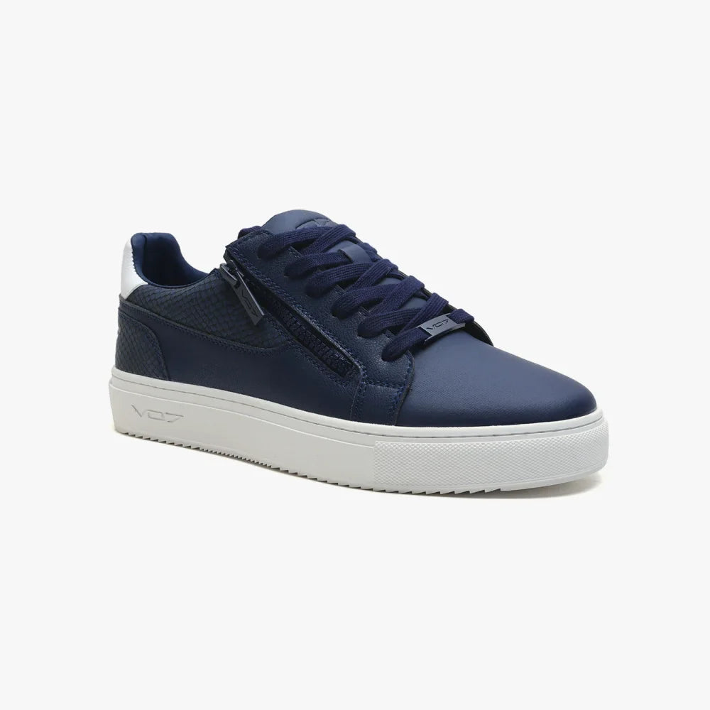 VO7 Roma Snake Navy sneakers cuir homme bleu marine