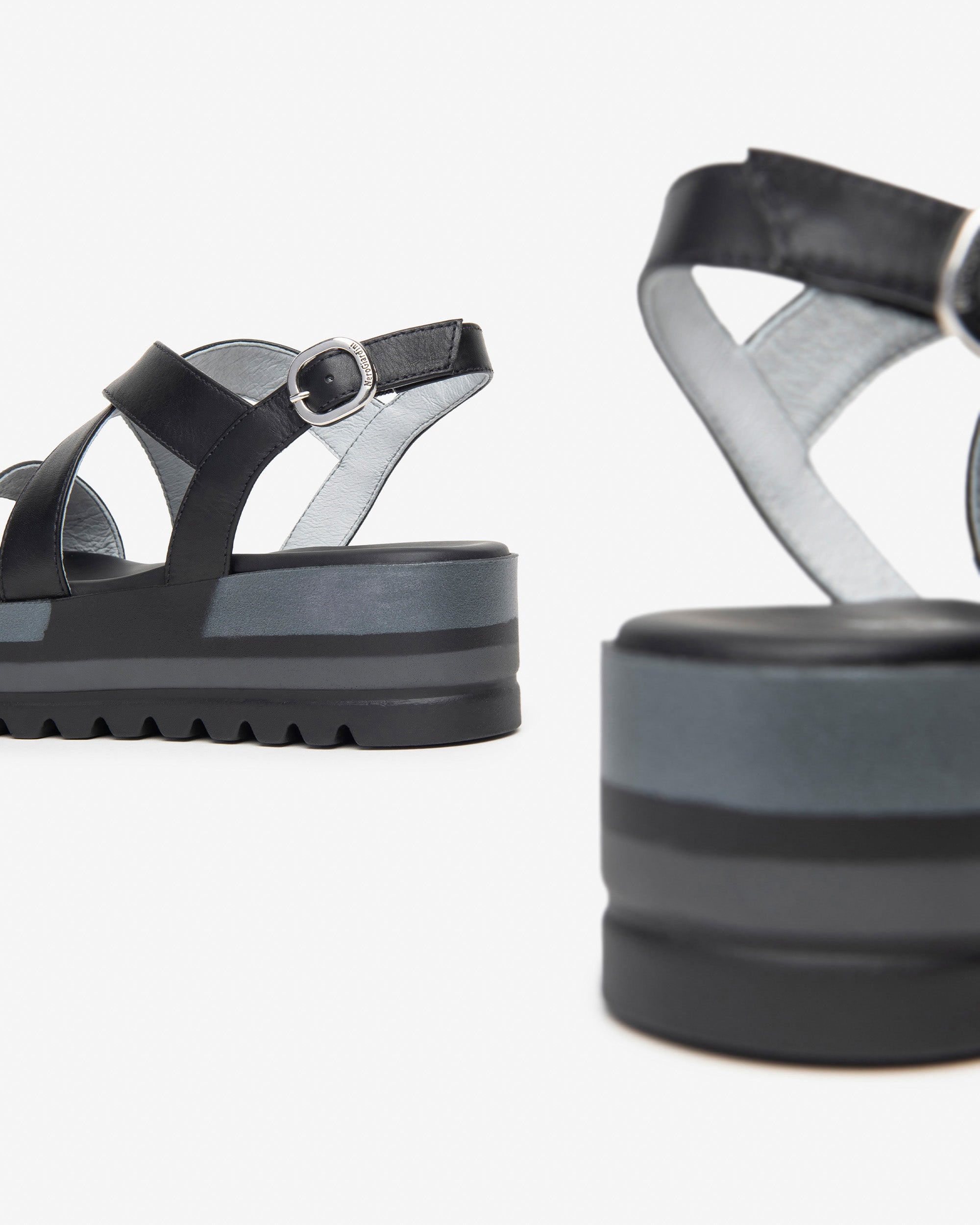 Nero Giardini Sandals Sandales Cuir Femme Minimaliste