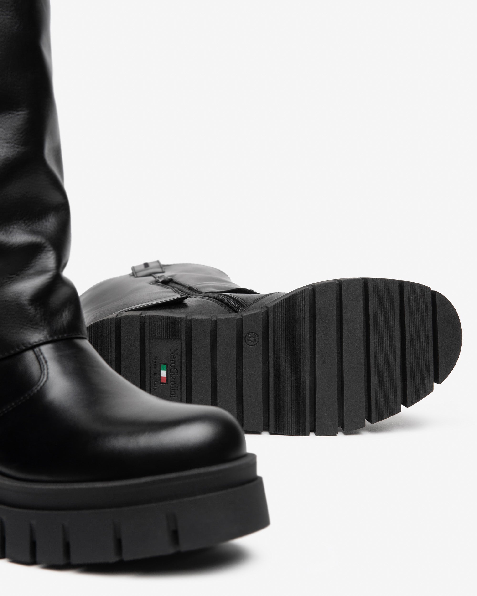 Nero Giardini Boots Bottes Cuir Femme Plateforme 55 mm