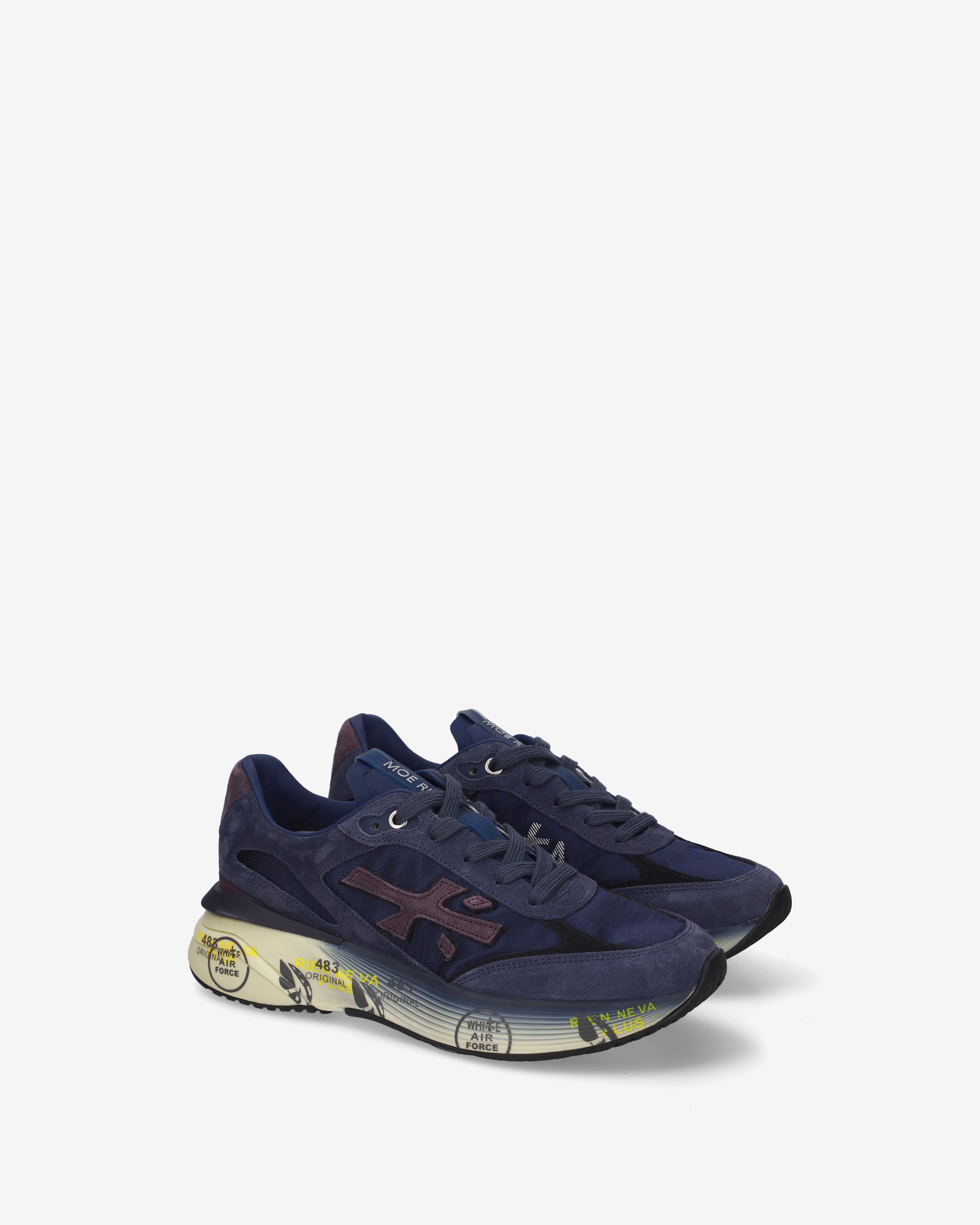 Premiata Moerund 8566 sneakers femme bleues confort