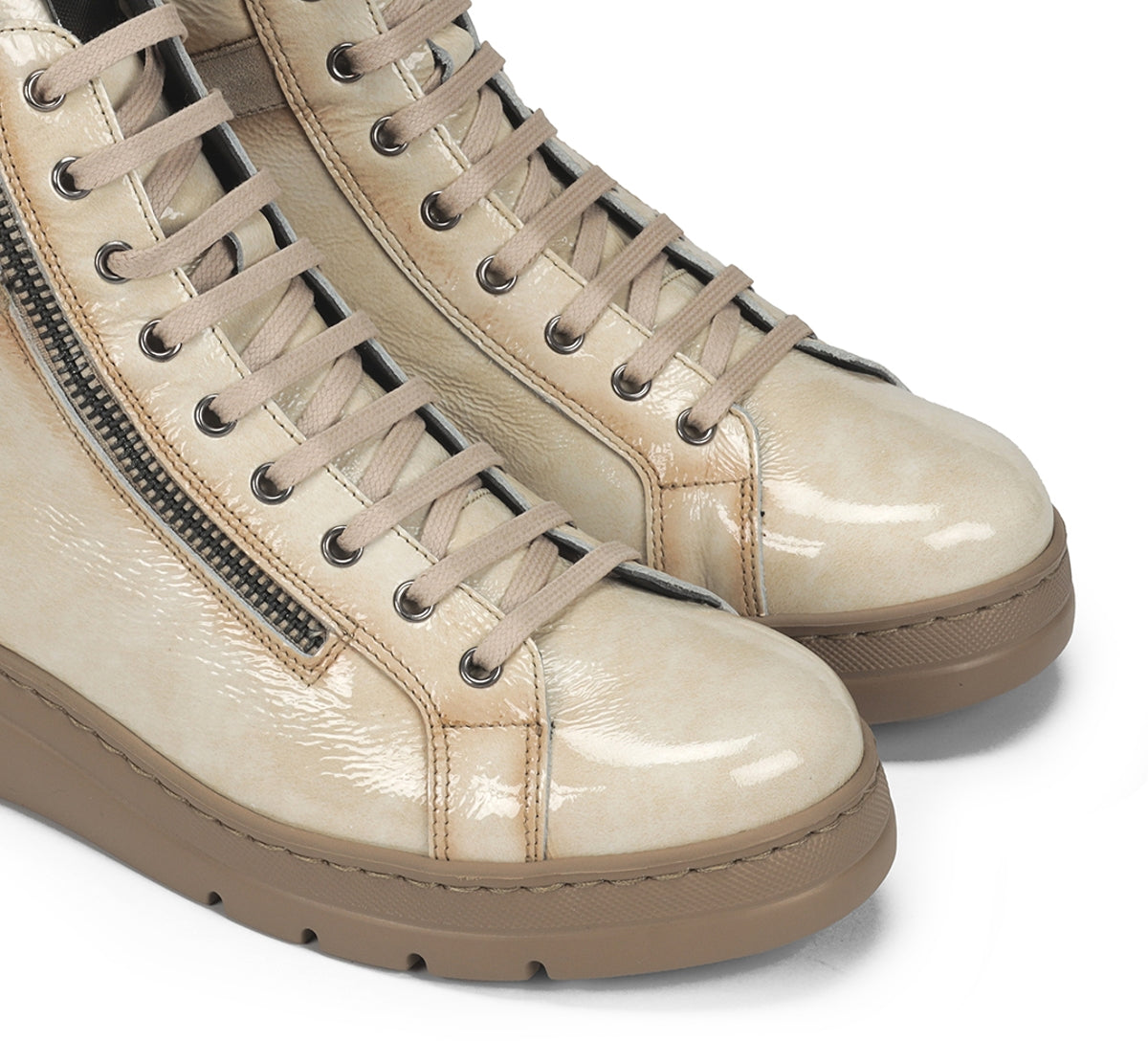 Fluchos Botines Pompas F2250 bottine taupe femme cuir