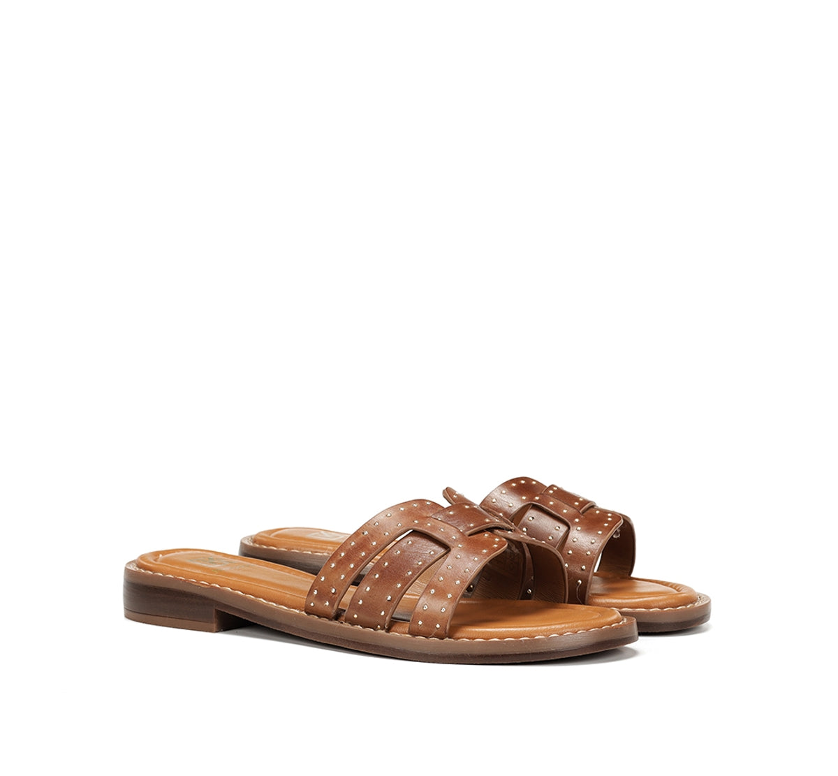 Dorking Ega D9731 sandale marron femme plate