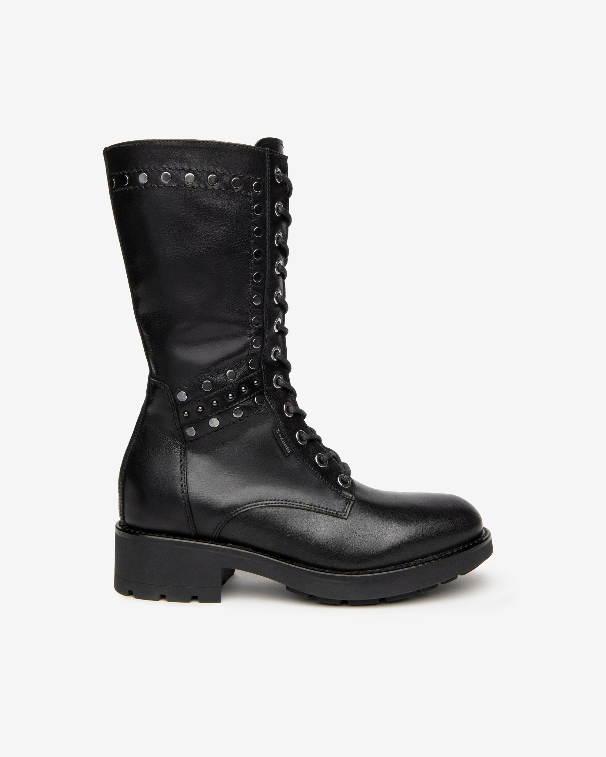 Nero Giardini Boots bottes femme cuir lacets 38