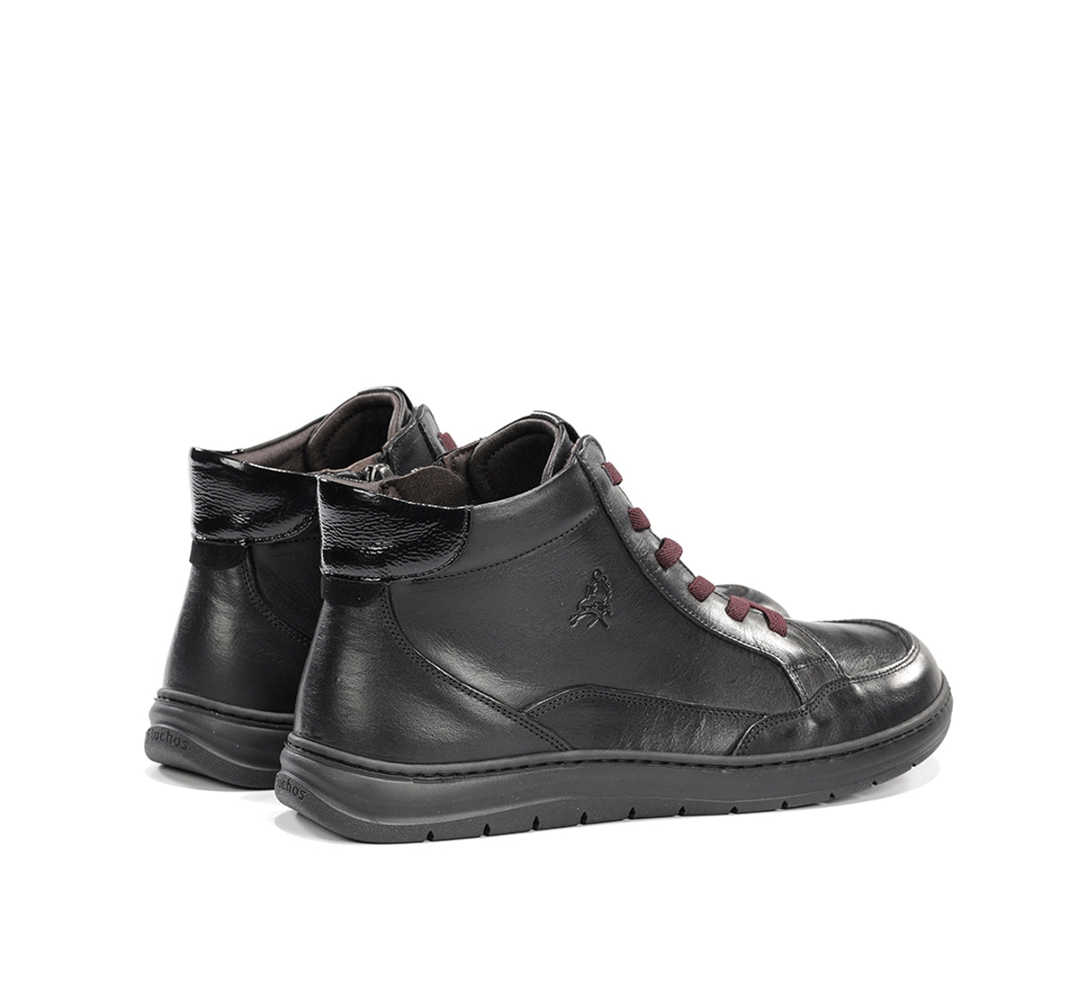 Fluchos Jungle F2553 Bottines Femme Noir Cuir