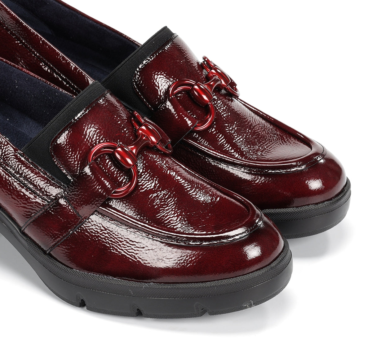 Fluchos Fugaz F2111 mocassins femme rouges