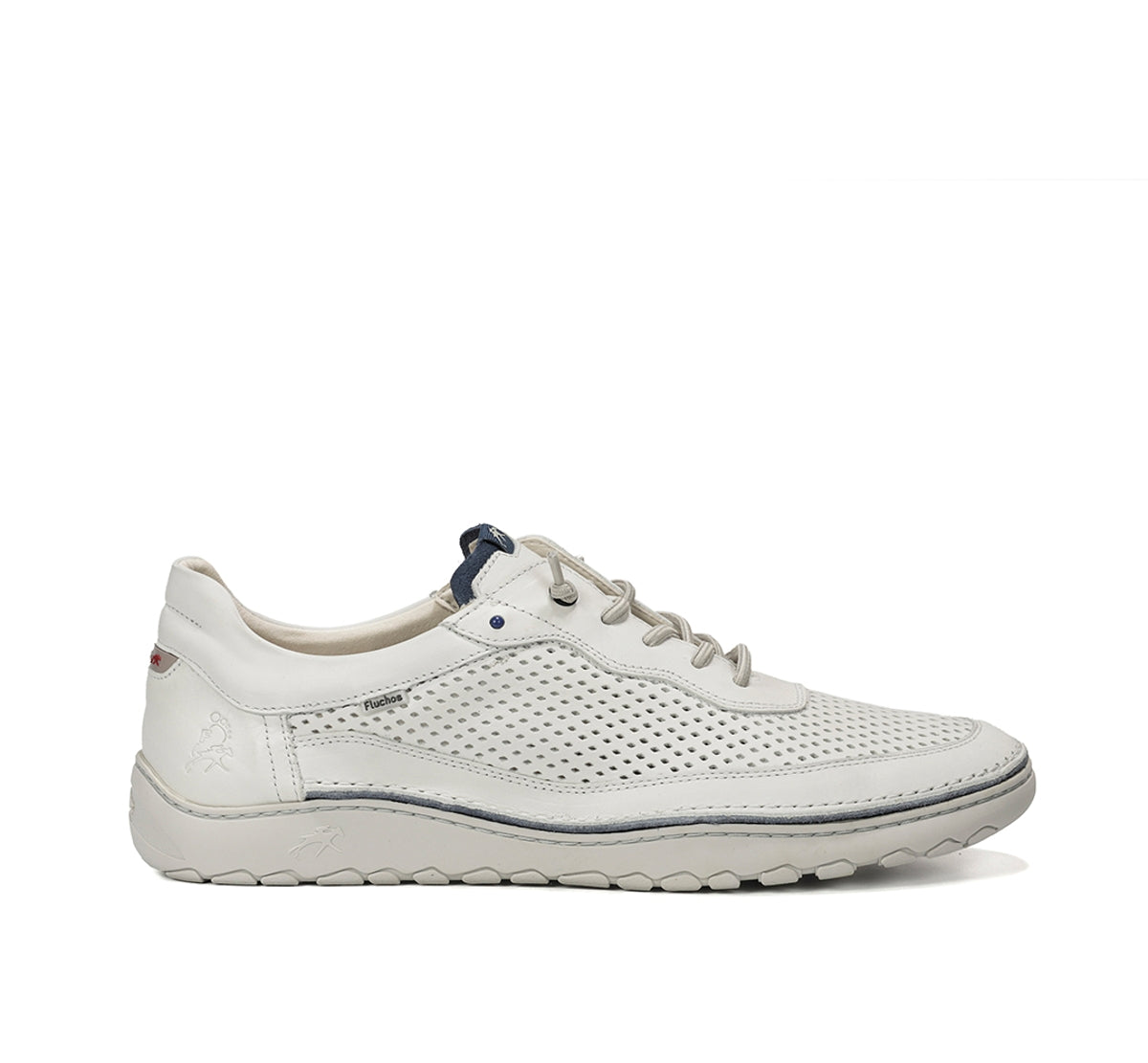 Fluchos Lenox F2219 baskets homme blanc confort large