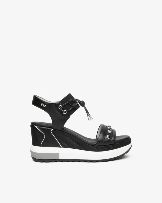 Nero Giardini Sandals sandales cuir femme toile