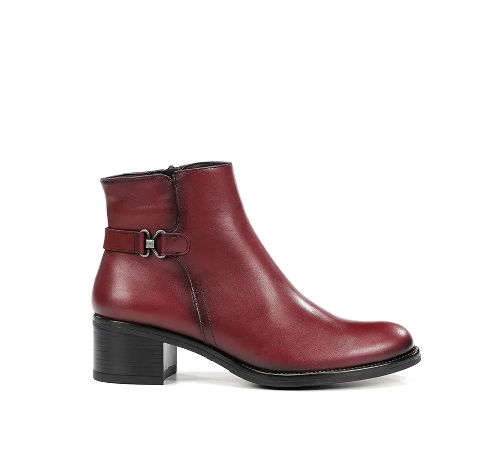 Fluchos Dorking Chiara D8966 bottine femme rouge cuir