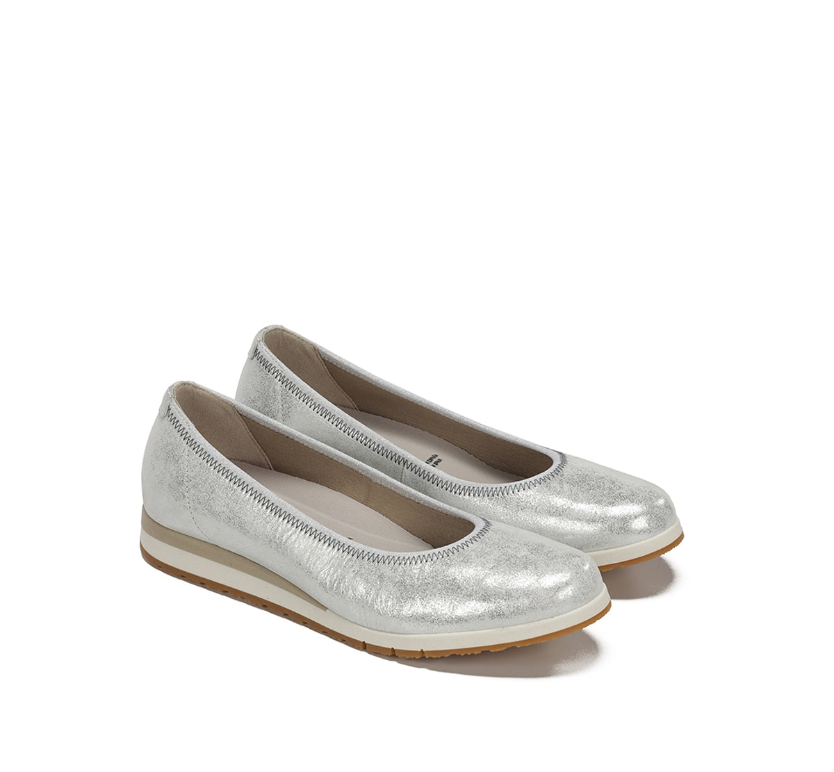 Dorking Swim D9712 ballerines femme argent légères