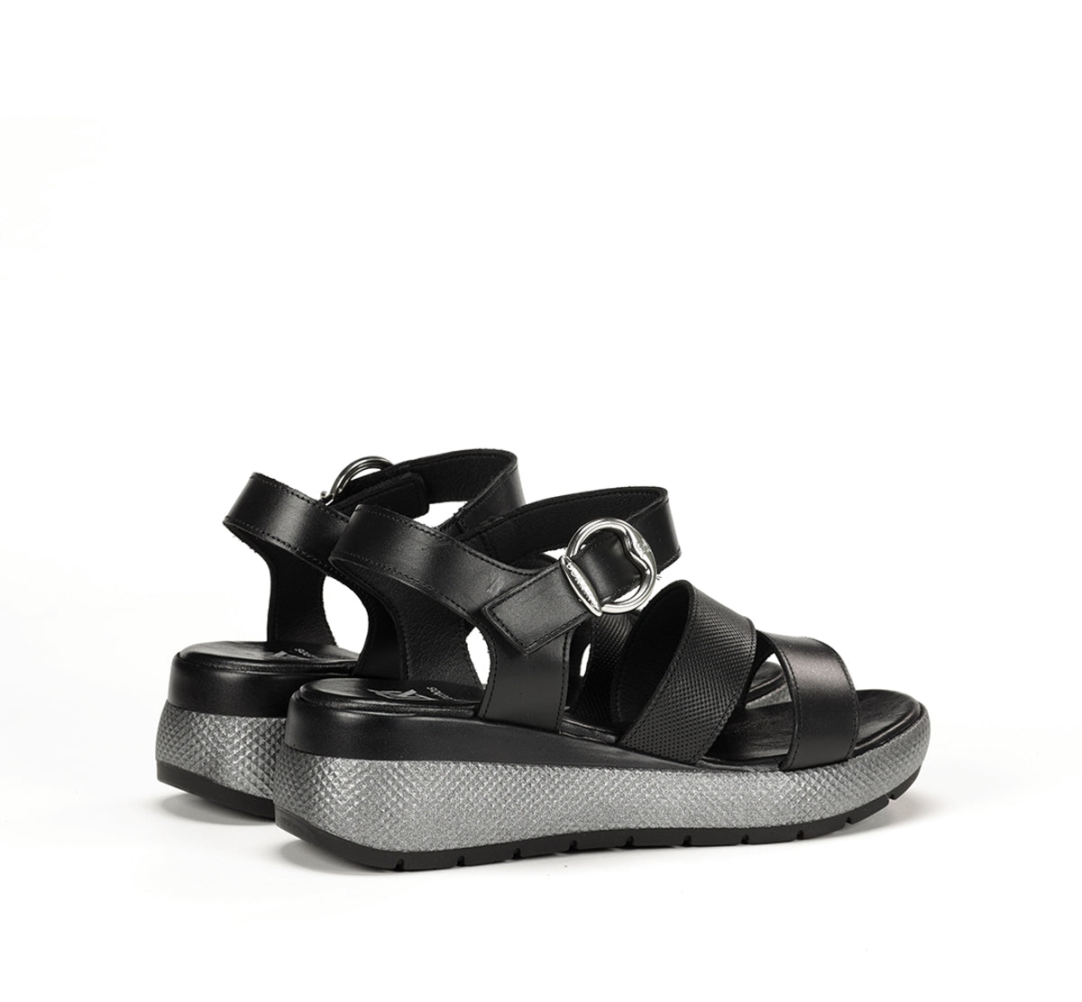 Dorking by Fluchos Ever D9313 sandales noir femme