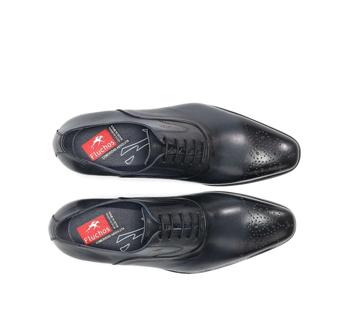 Fluchos Cesar F0404 derby bleu cuir homme