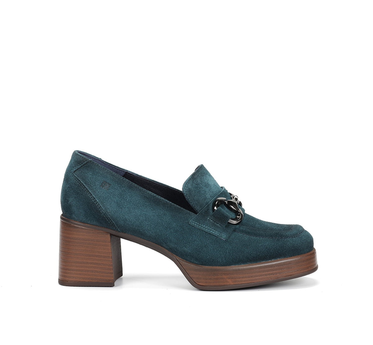 Dorking by Fluchos Cristel D9155 mocassins femme bleus plateforme