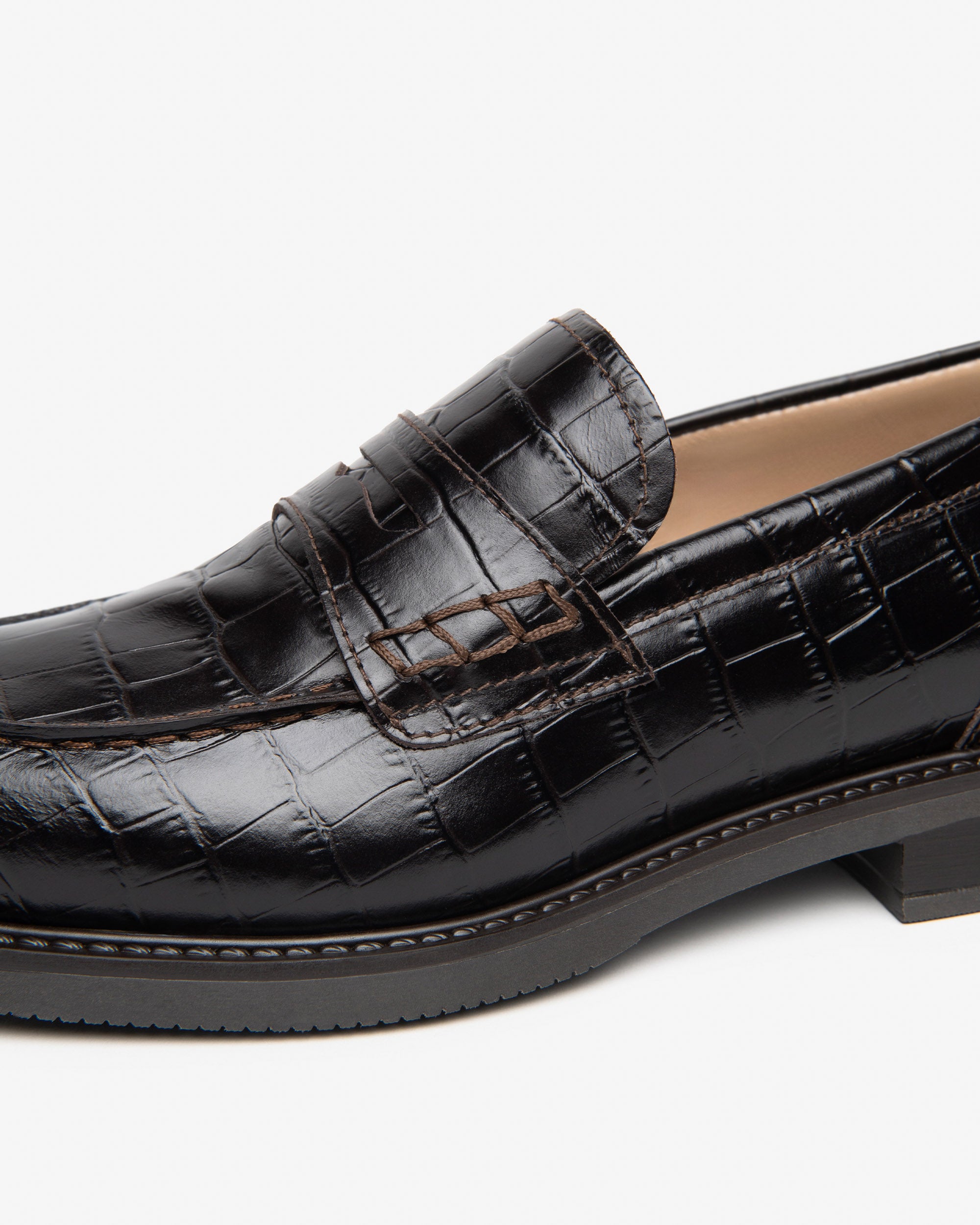 Nero Giardini Loafers mocassins femme cuir croco