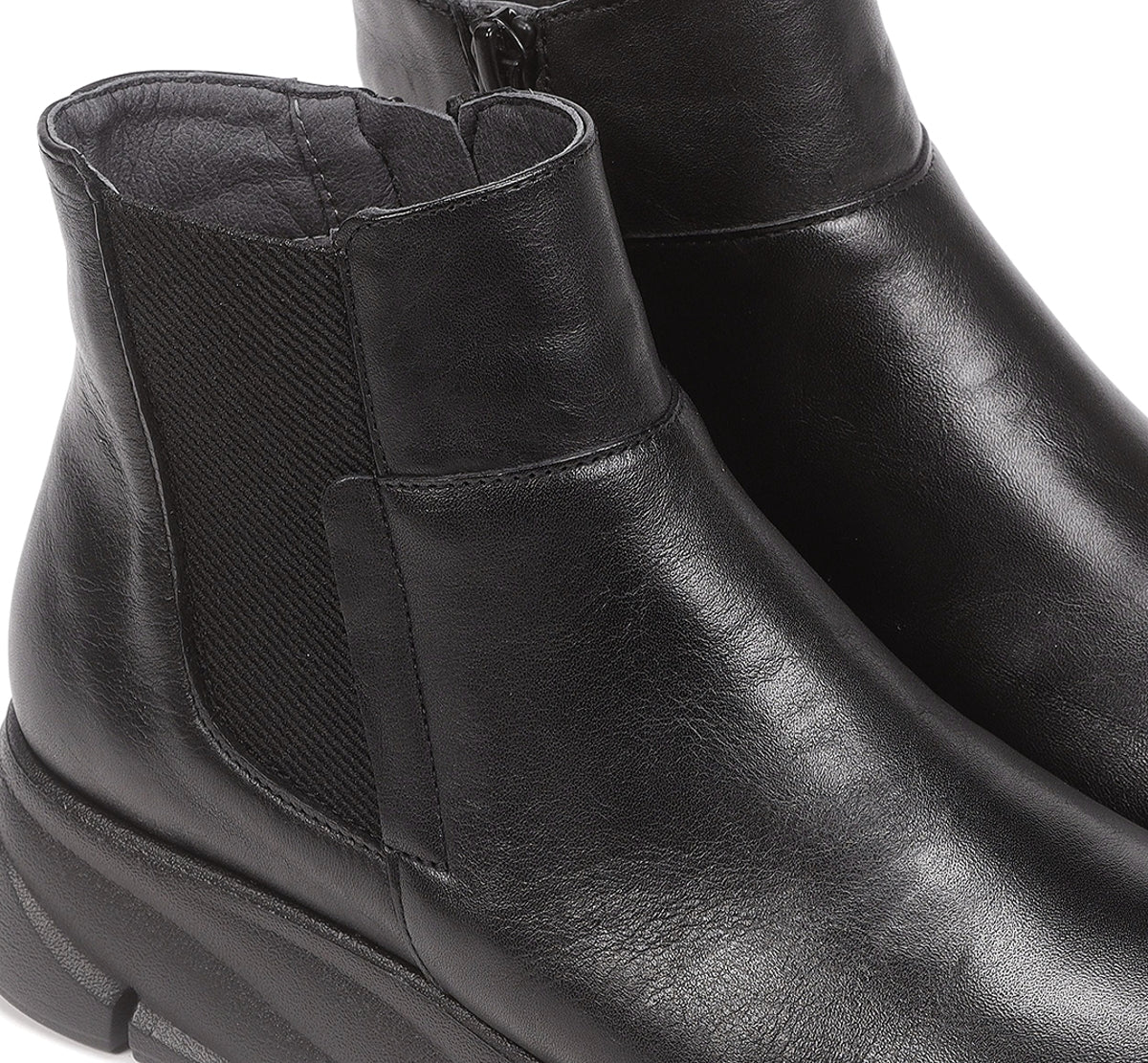 Fluchos Bona F1361 bottines noires femme compensées