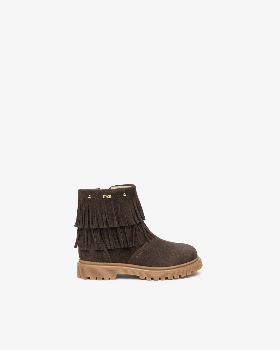 Nero Giardini Bottines Daim Fille Franges 25-30