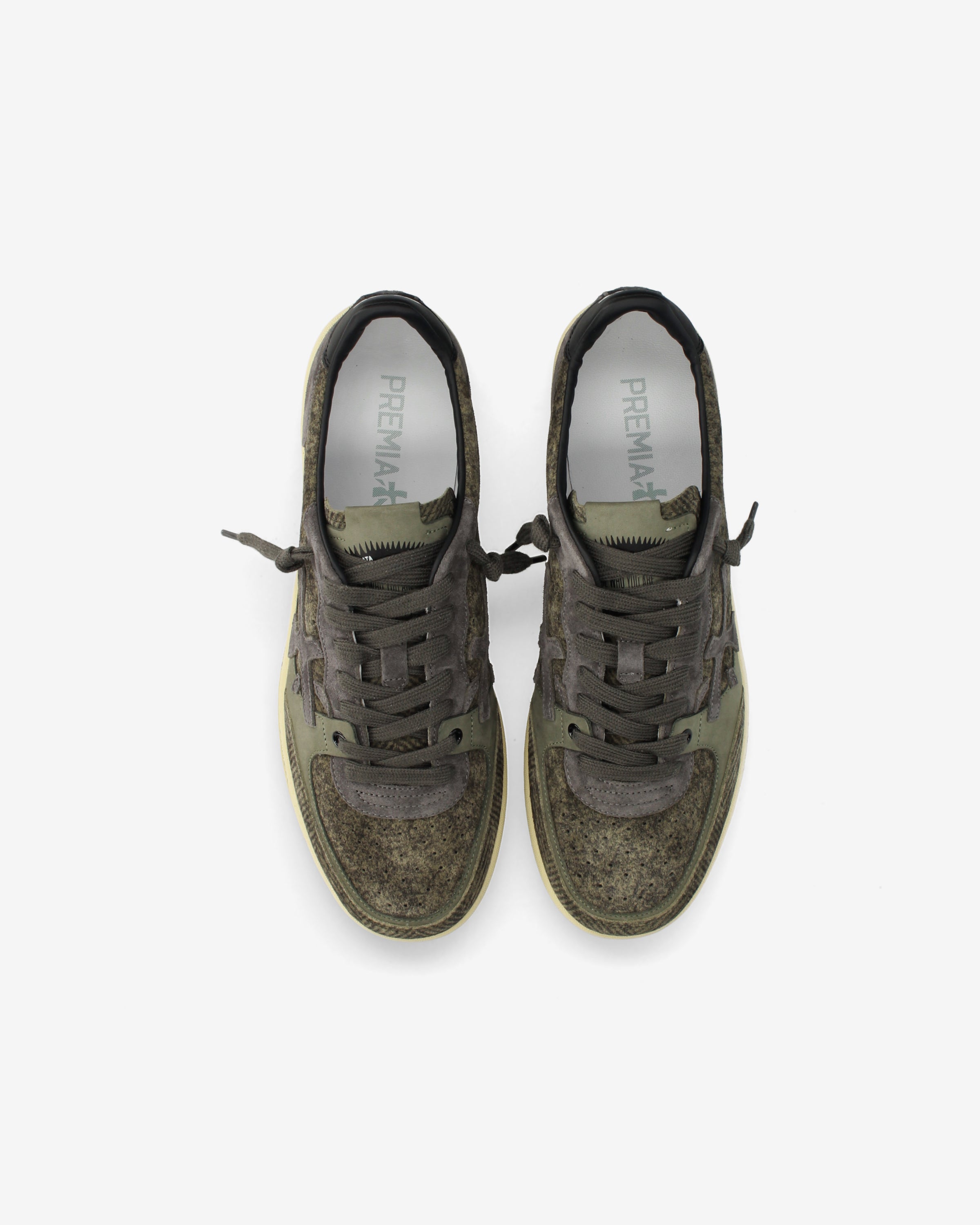 Premiata Bskt Clay 8442 baskets vert militaire/gris