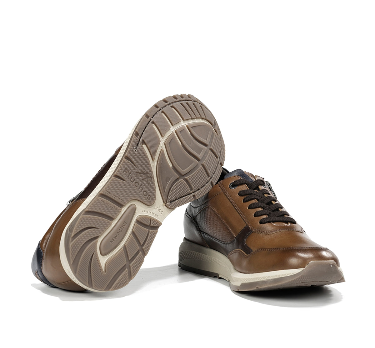 Fluchos Karter F2530 Sneakers Marron Homme Cuir