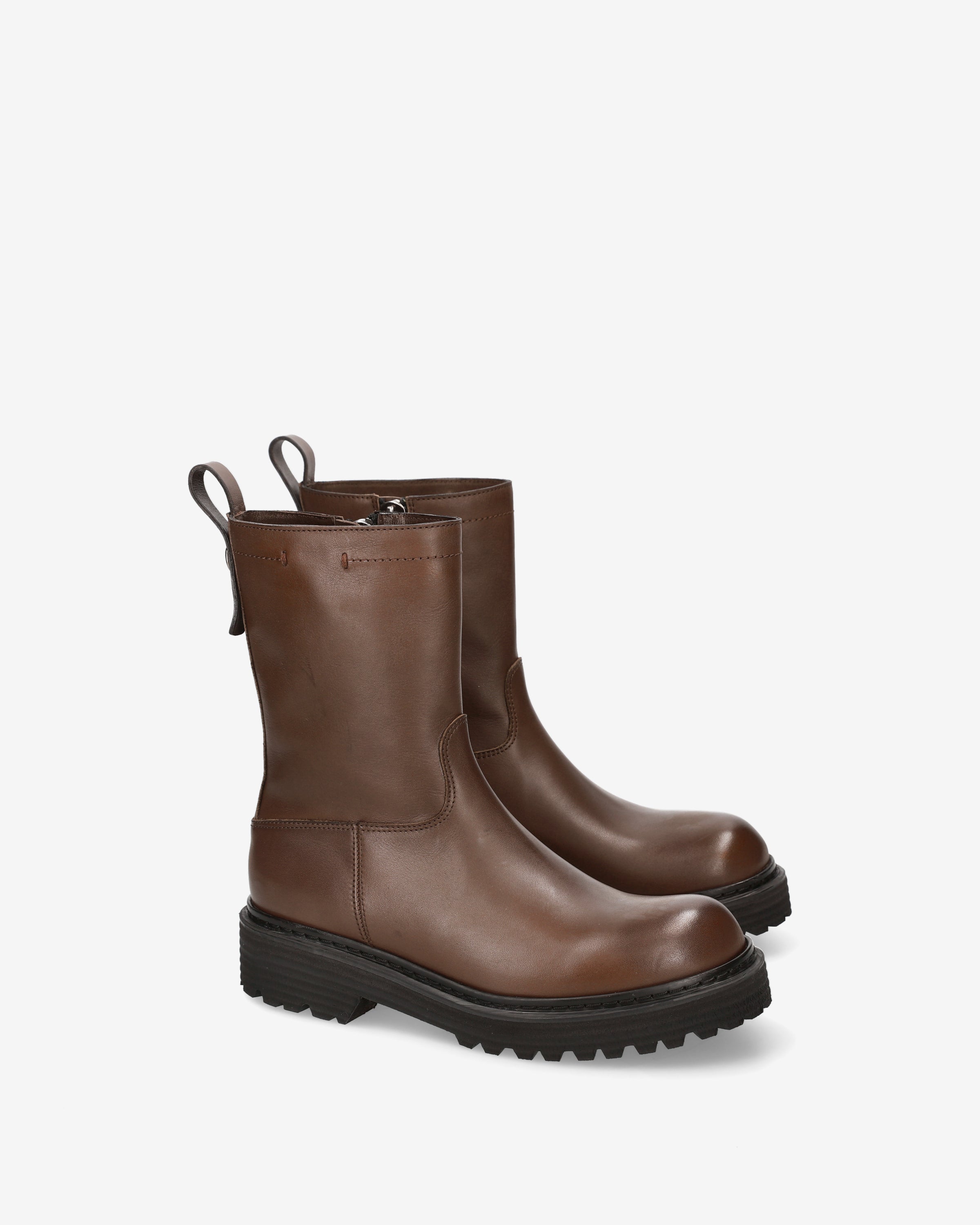 Premiata Boots cuir marron femme cheville Italie