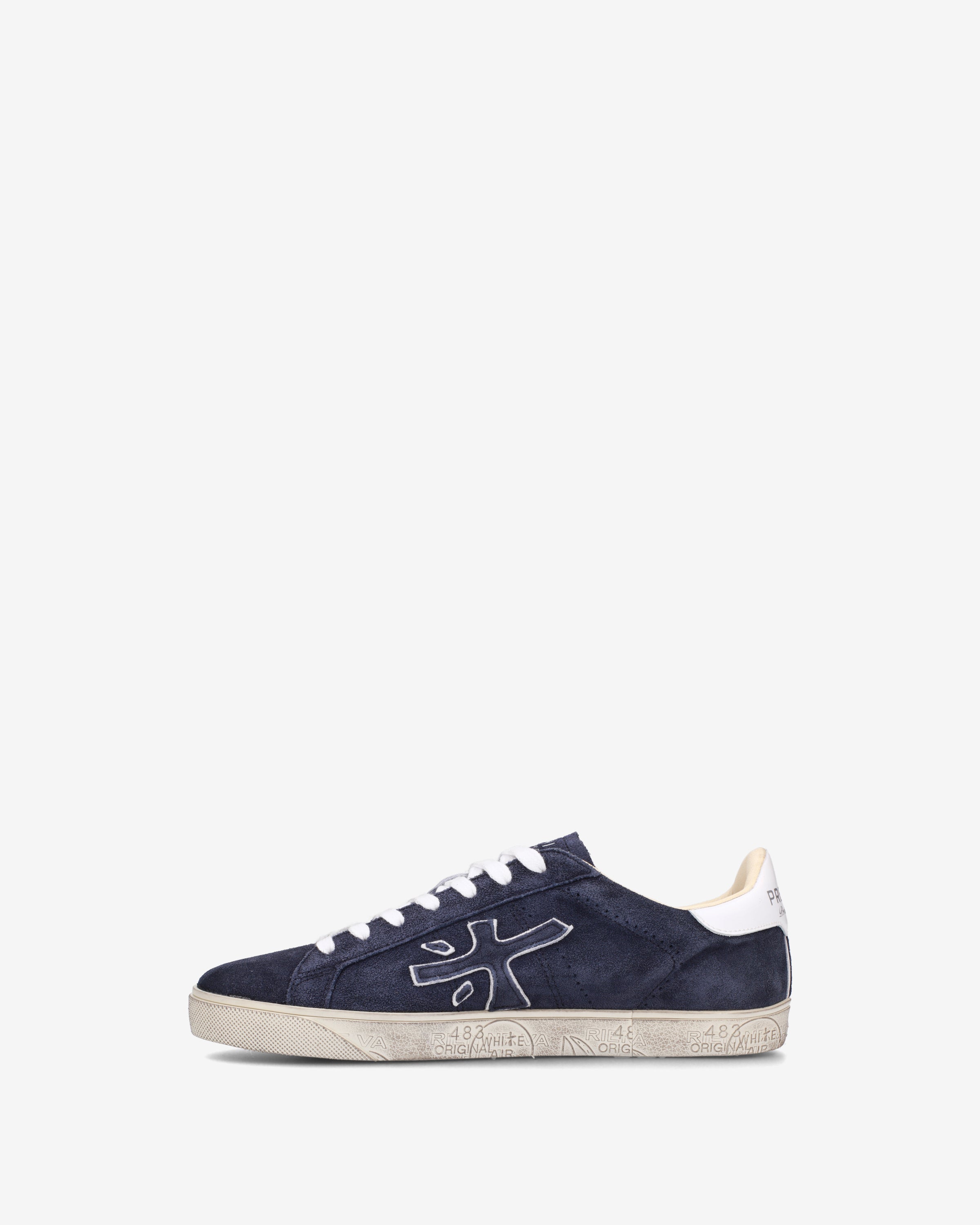 Premiata Steven 6643 sneakers daim bleu marine pointure 39-47