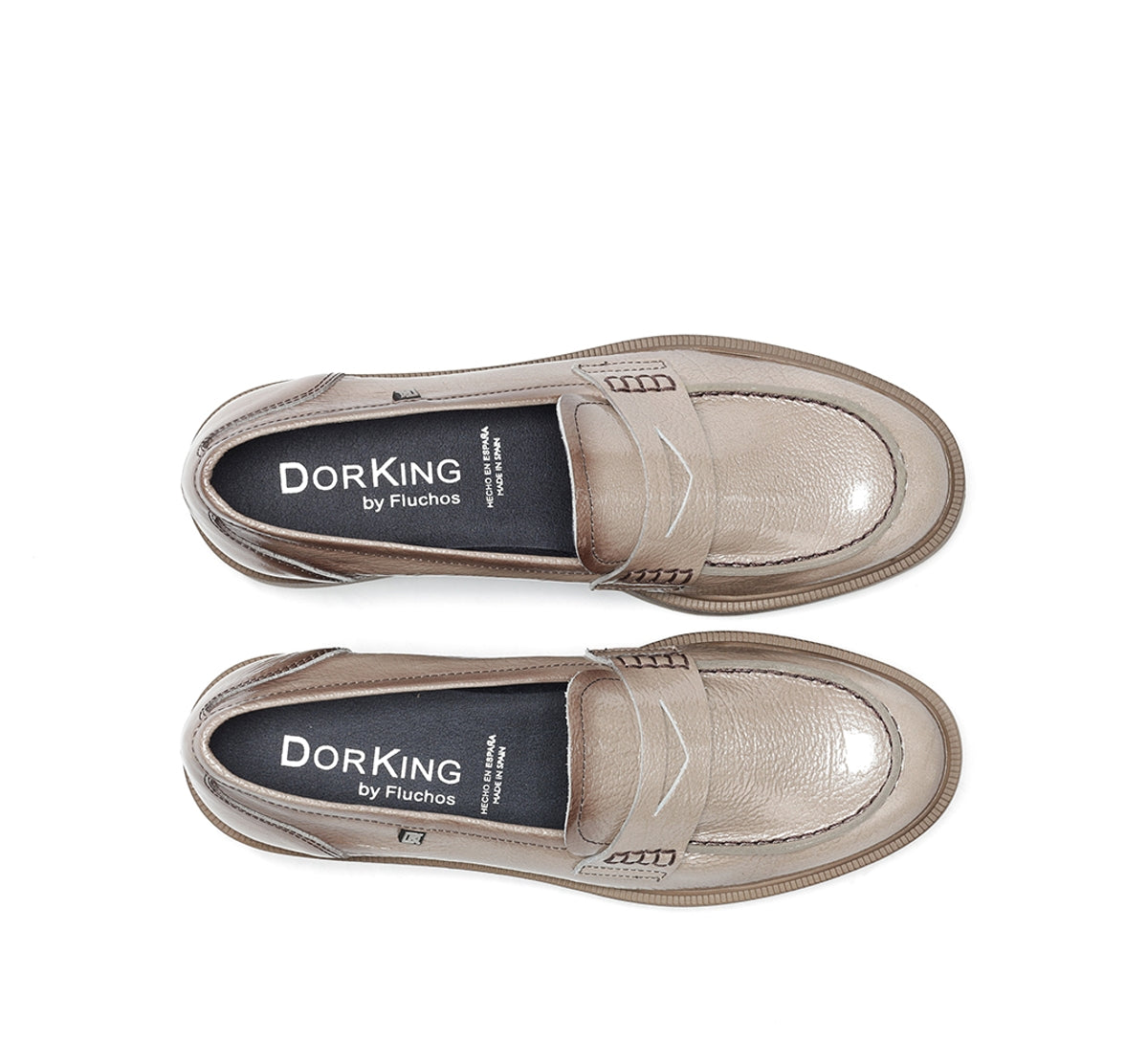 Dorking by Fluchos Idaly D9380 mocassin taupe femme