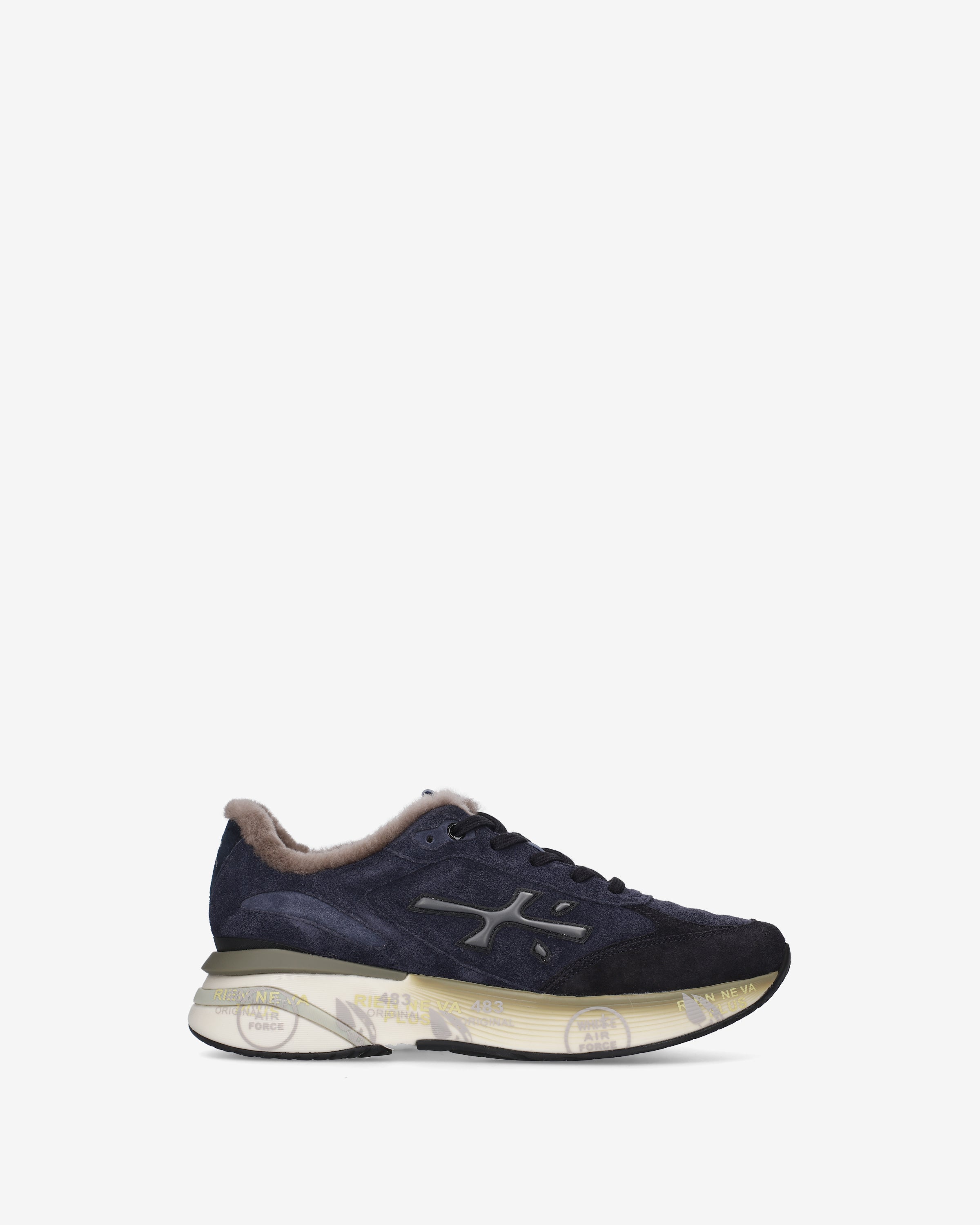 Premiata Moerun 7776M Sneakers Bleu Nuit Fourrée