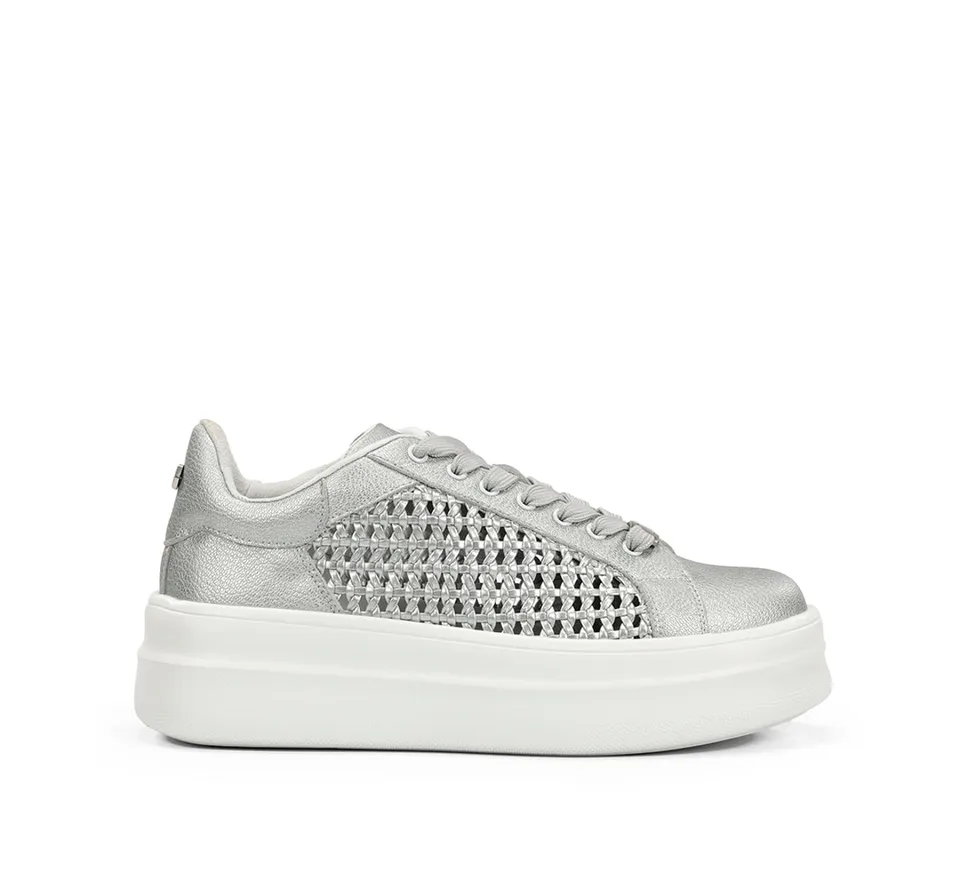 Dorking Swift D9522 sneakers argent femme plateforme