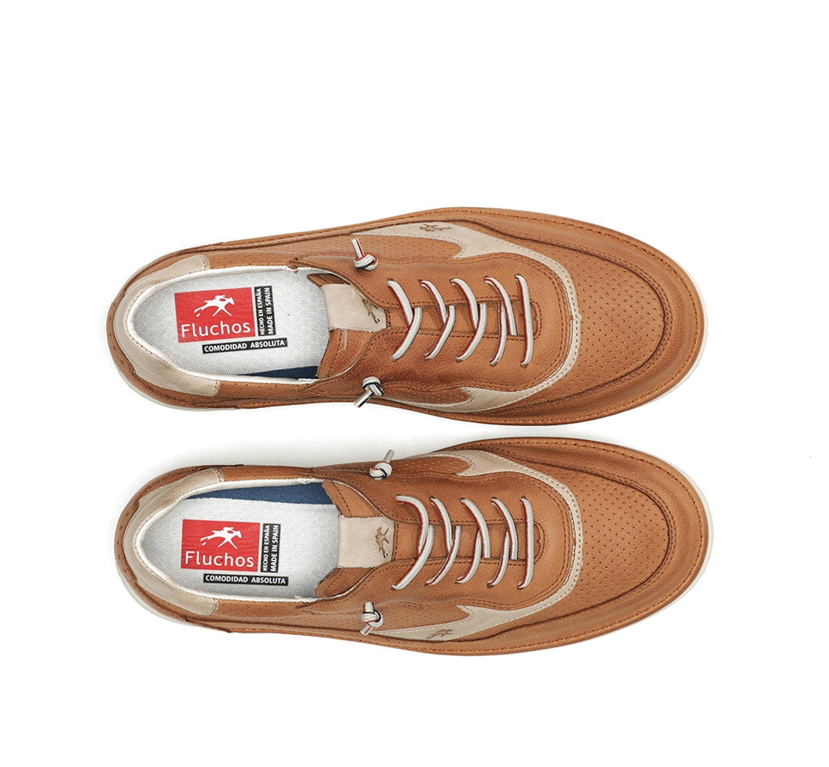 Fluchos Leo F1943 sneaker marron homme gomme