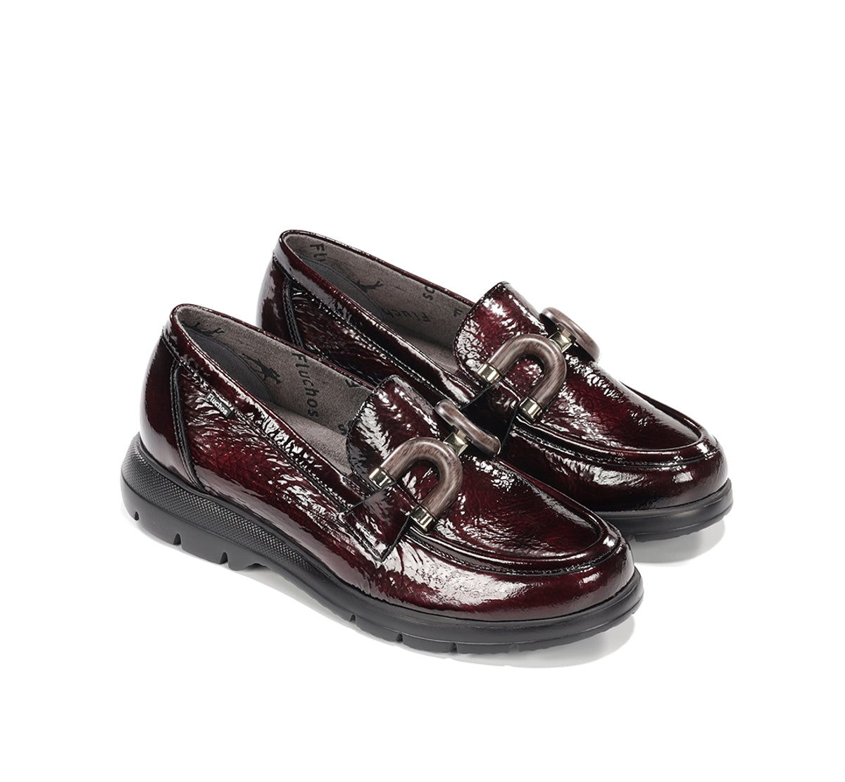 Fluchos Gladis F2514 mocassins femme rouge cuir