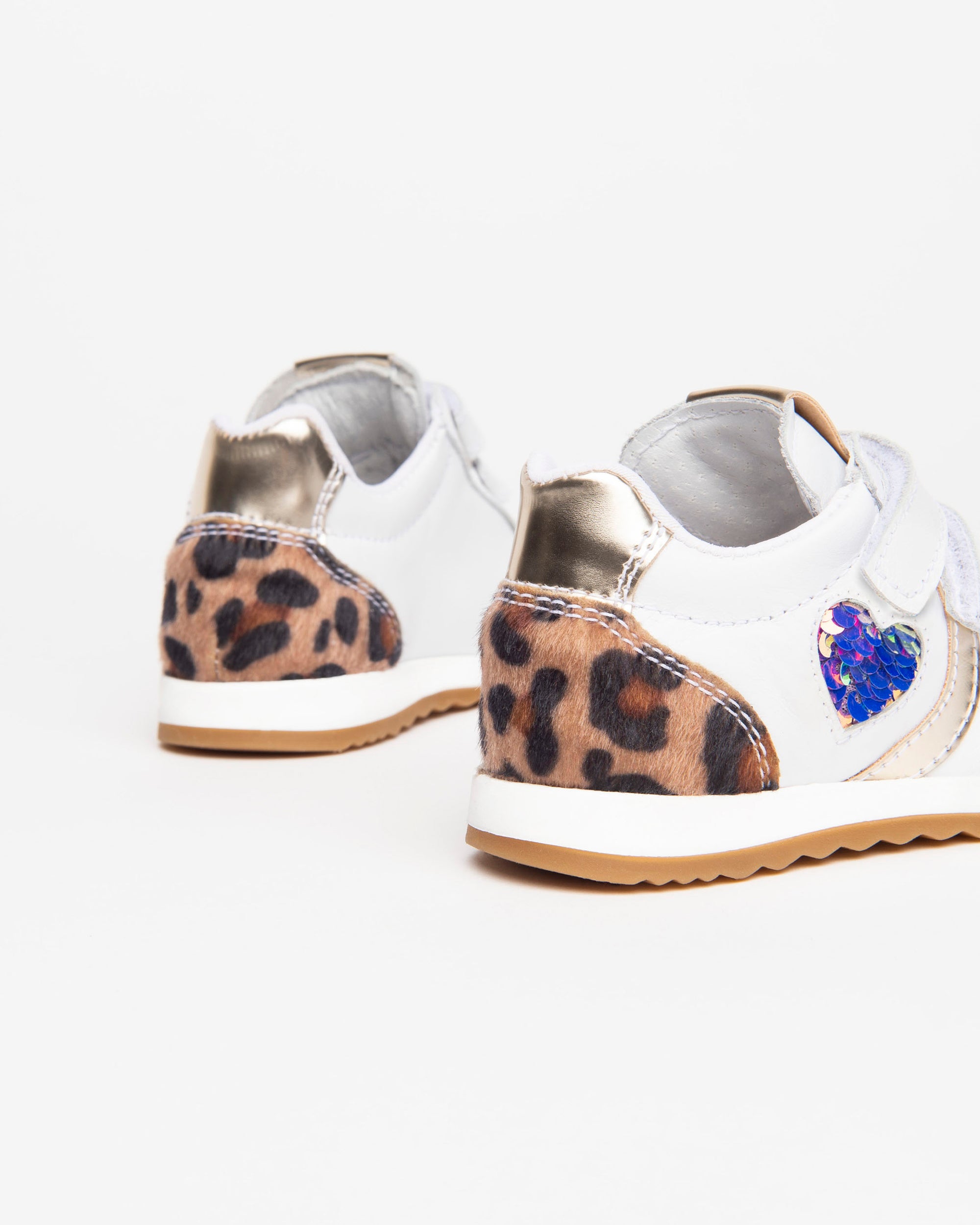 Nero Giardini Sneakers baskets cuir bébé fille scratch