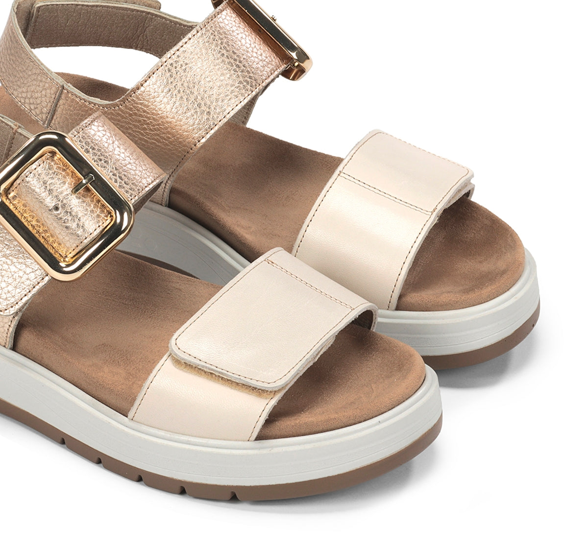 Fluchos Street F2166 sandales blanc cuir femme