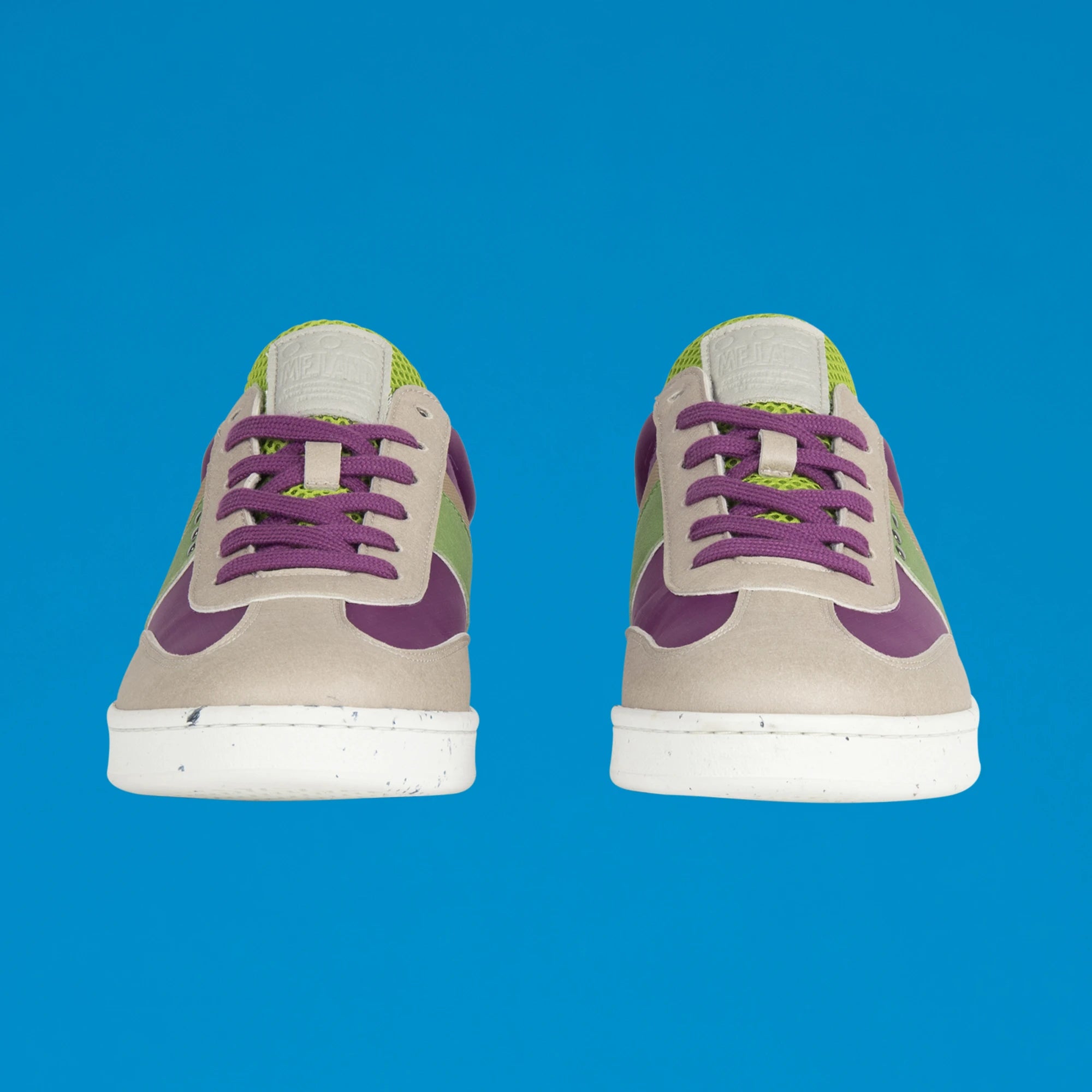 Me.Land Vivace basket vegan beige violet vert nylon