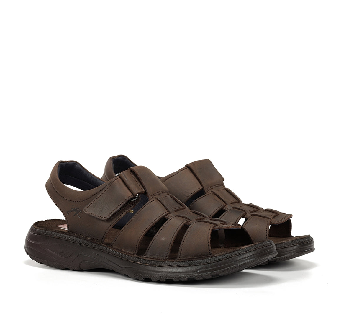 Fluchos Azores F2200 sandale homme marron velcro
