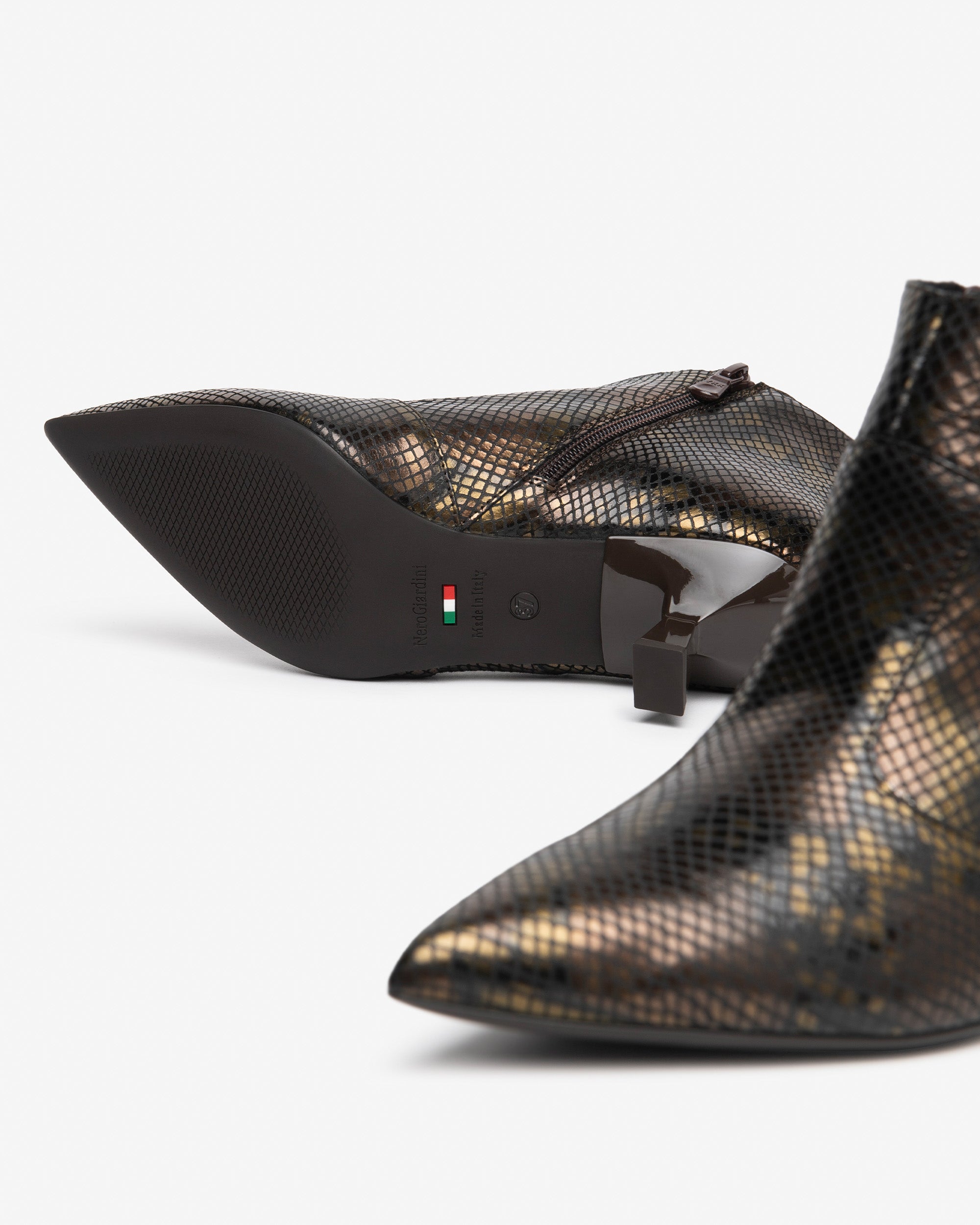 Nero Giardini Ankle Booties bottines cuir femme talon
